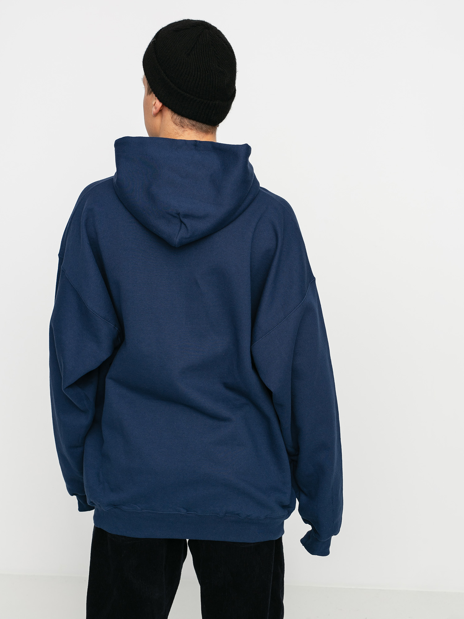 Hanorac cu glugă Thrasher Flame HD (navy)