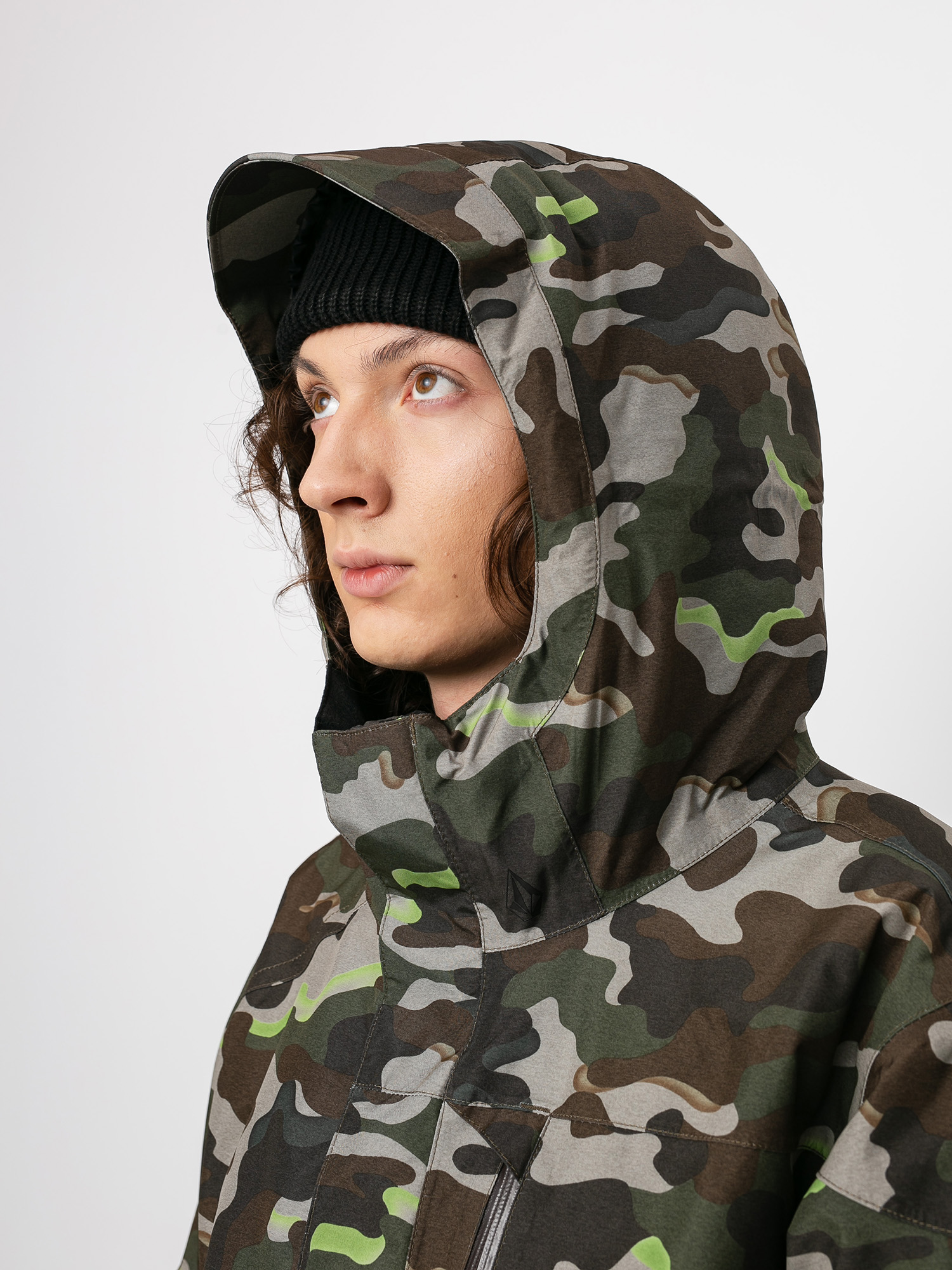 Pentru bărbați Geacă de snowboard Volcom L Ins Gore Tex (army)