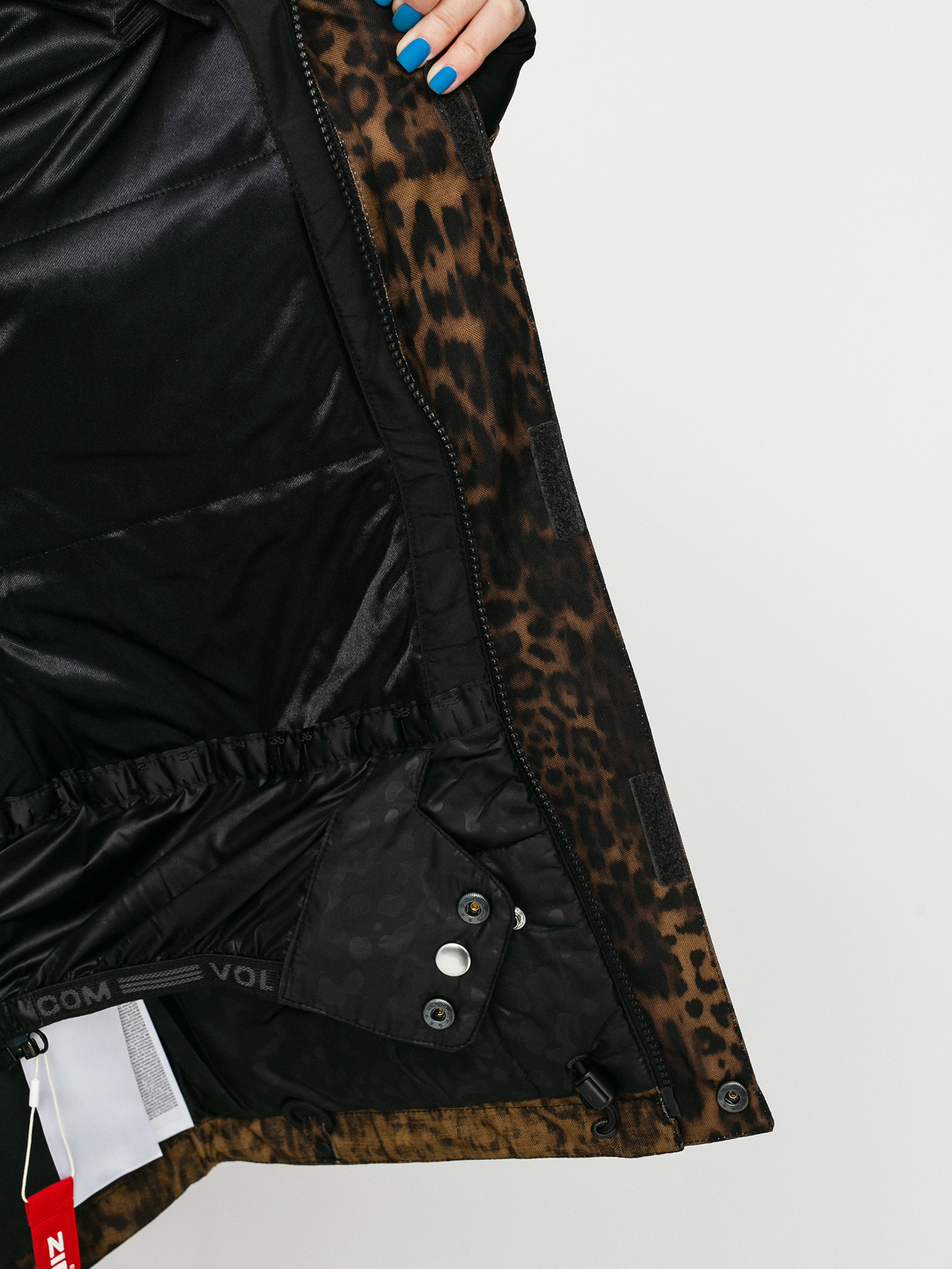 Pentru femei Geacă de snowboard Volcom Shelter 3D Stretch (leopard)