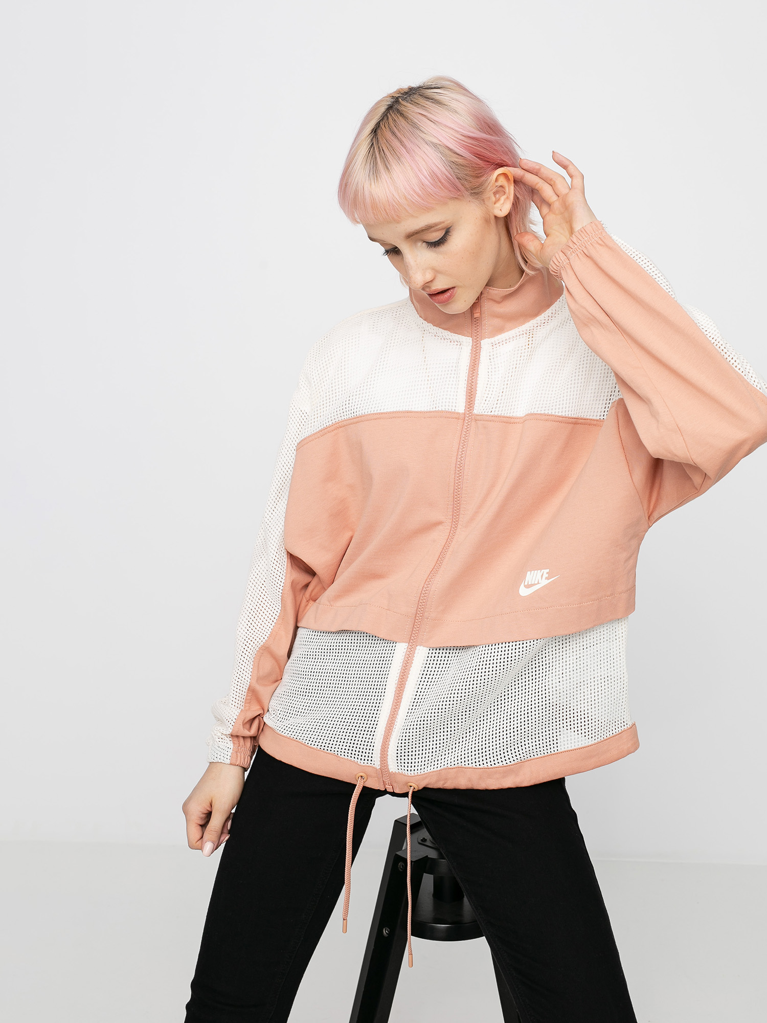 Hanorac Nike Jkt Mesh Wmn (rose gold/pale ivory/pale ivory)