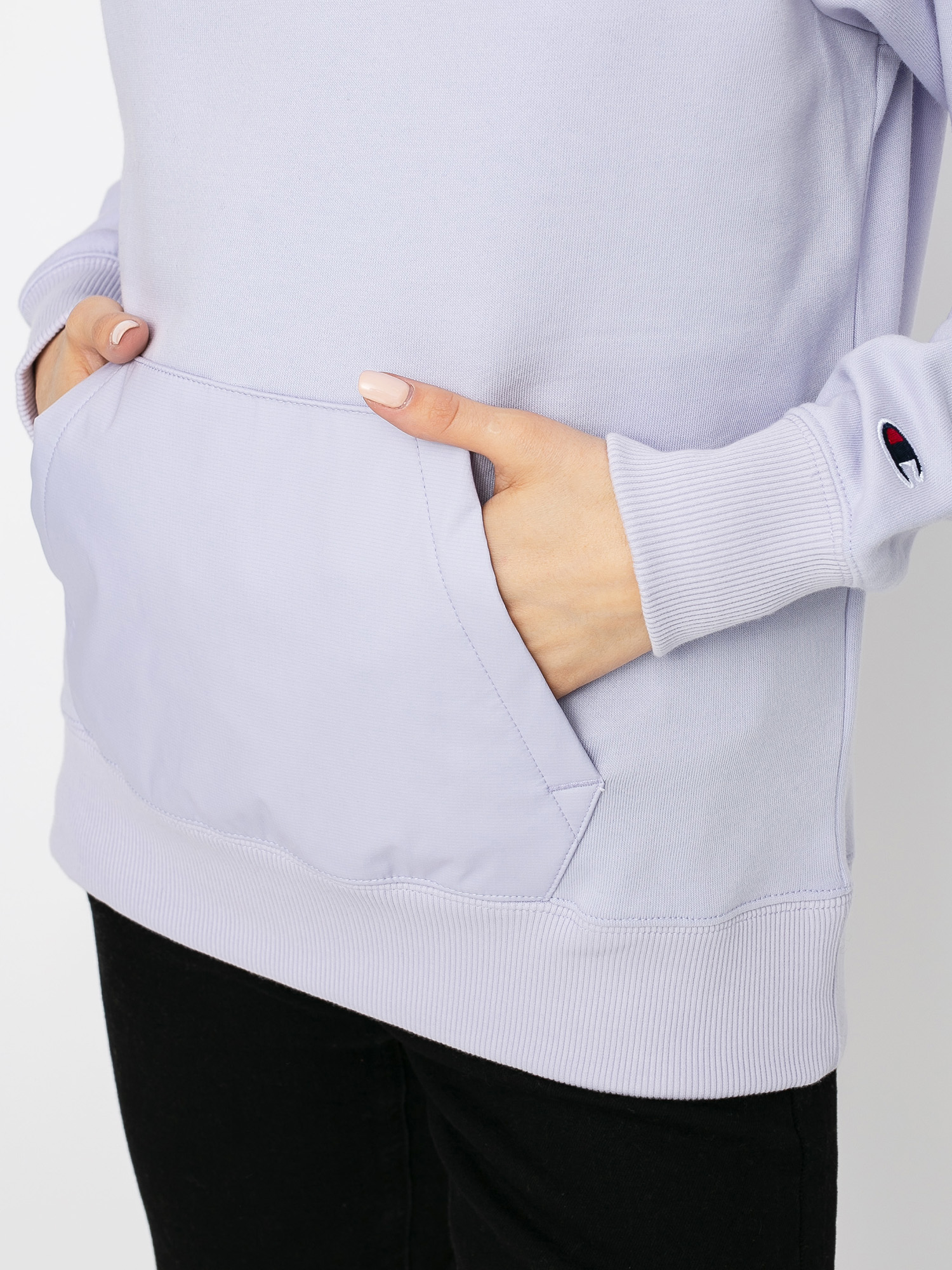 Hanorac cu glugă Champion Sweatshirt HD 113275 Wmn (lac/lac)