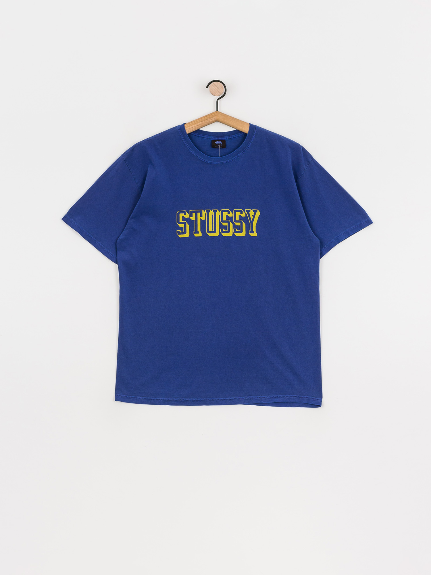 Stussy Tricou 3D Collegiate Pig. Dyed (dark blue)