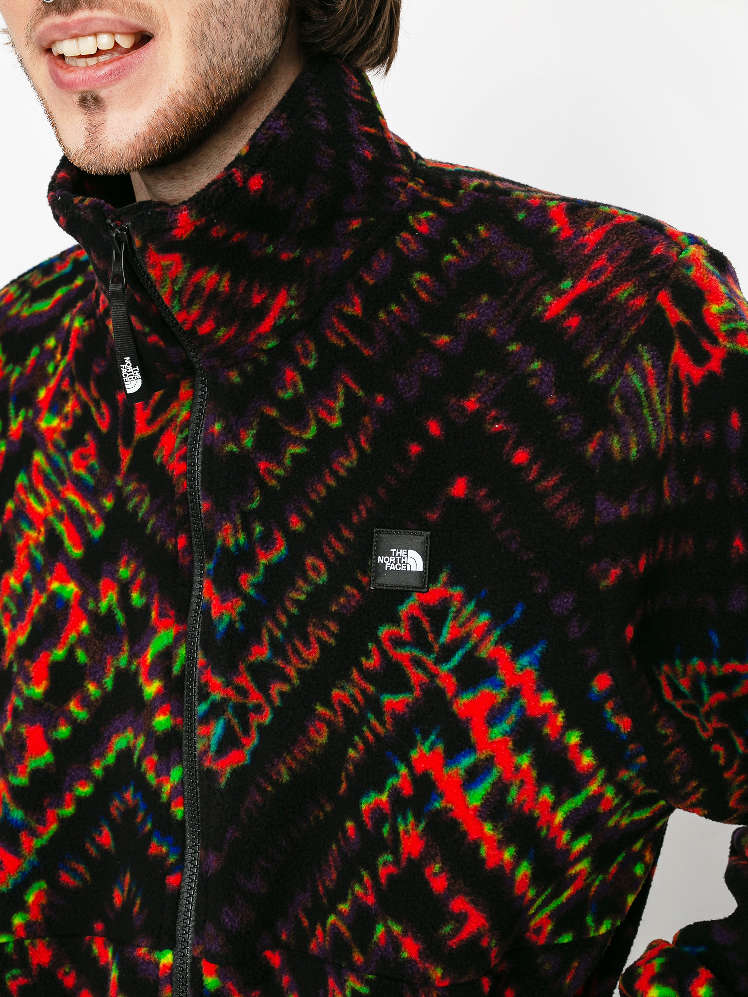 Pentru bărbați The North Face Hanorac din fleece Fleeski FZ (flare shibori oversized print)