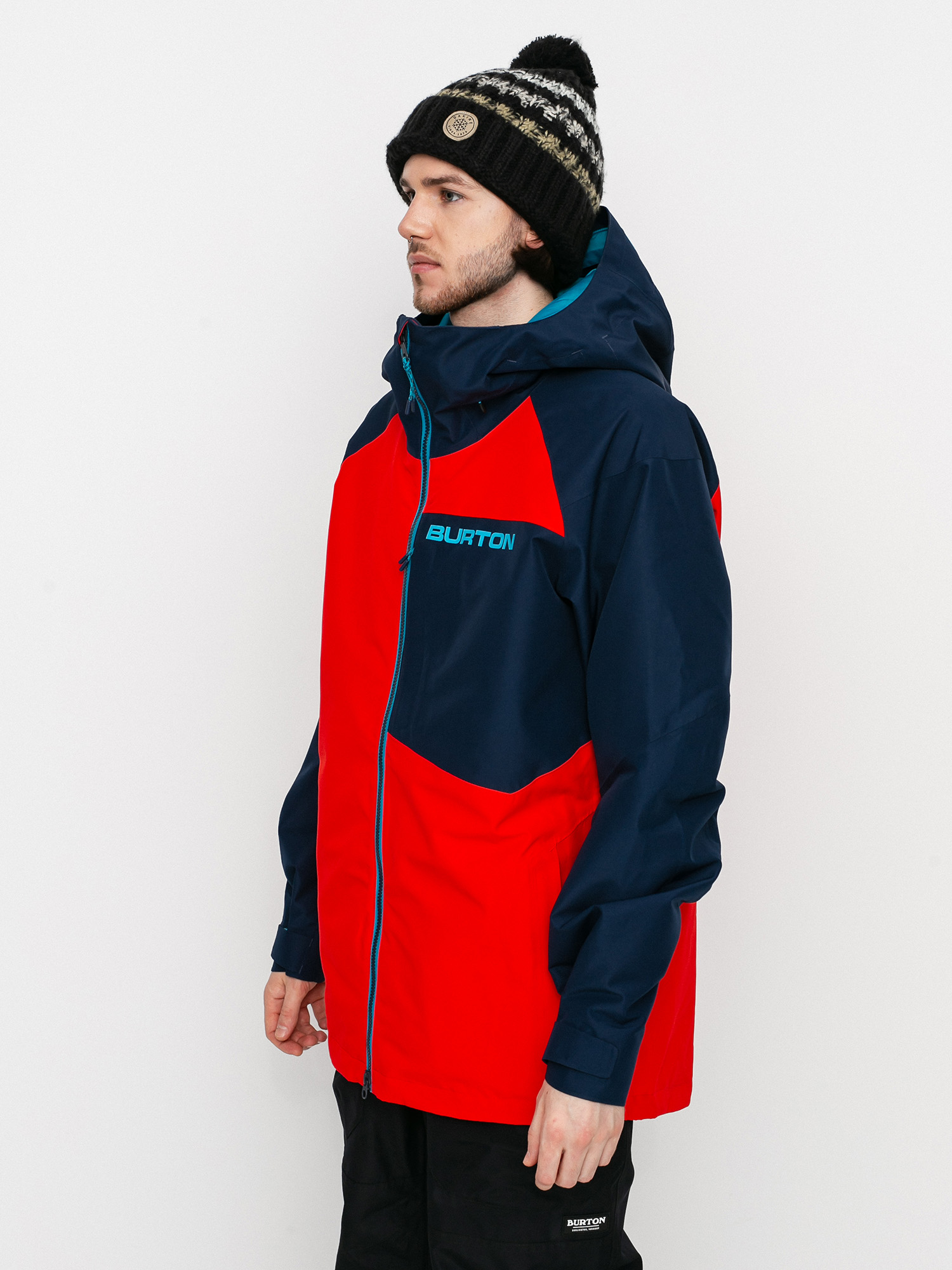 Pentru bărbați Geacă de snowboard Burton Gore Tex Radial Insulated (flame scarlet/dress blue)