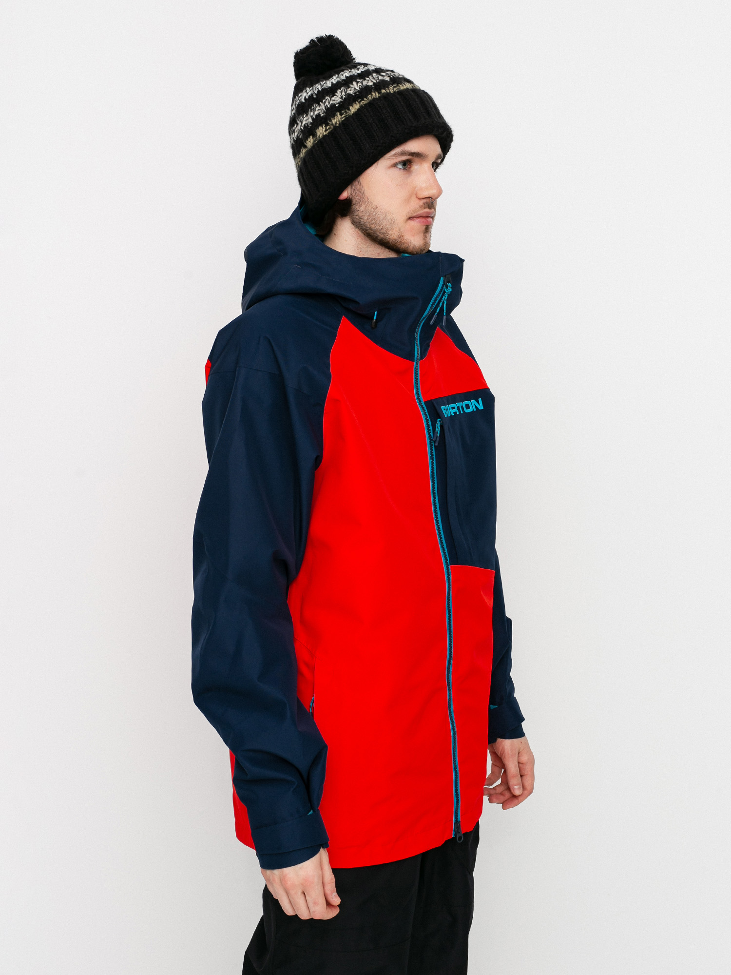 Pentru bărbați Geacă de snowboard Burton Gore Tex Radial Insulated (flame scarlet/dress blue)