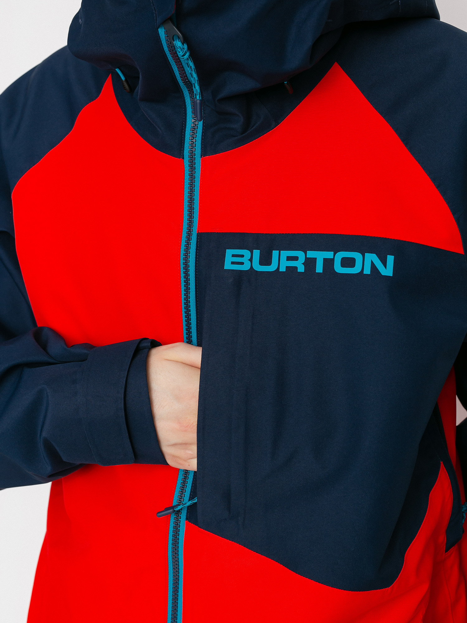 Pentru bărbați Geacă de snowboard Burton Gore Tex Radial Insulated (flame scarlet/dress blue)