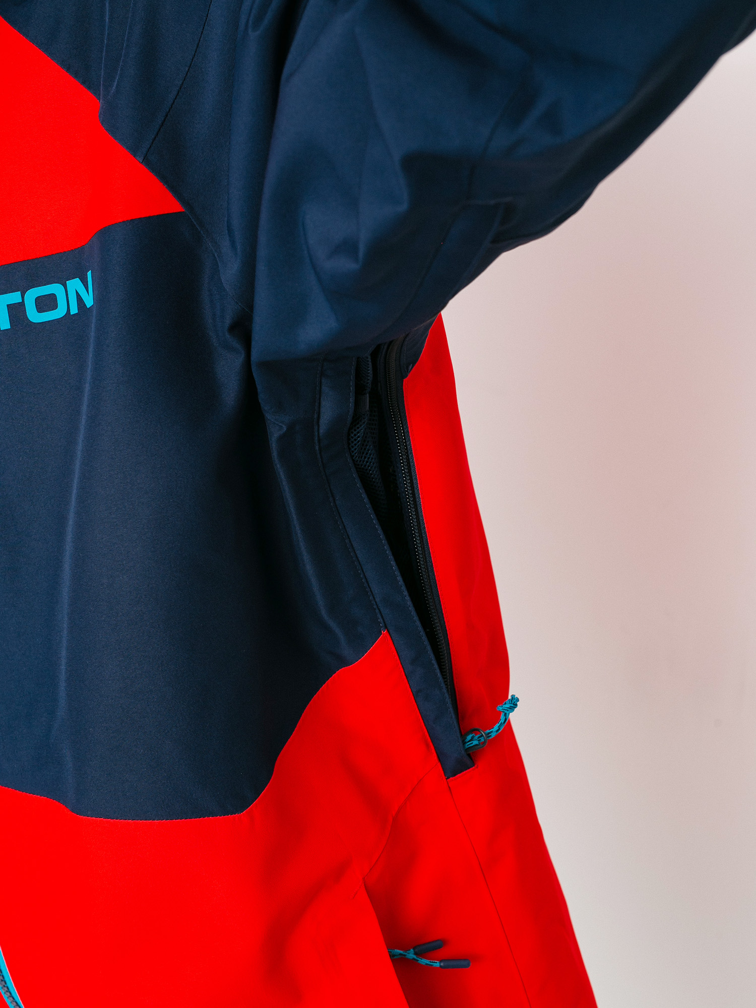 Pentru bărbați Geacă de snowboard Burton Gore Tex Radial Insulated (flame scarlet/dress blue)