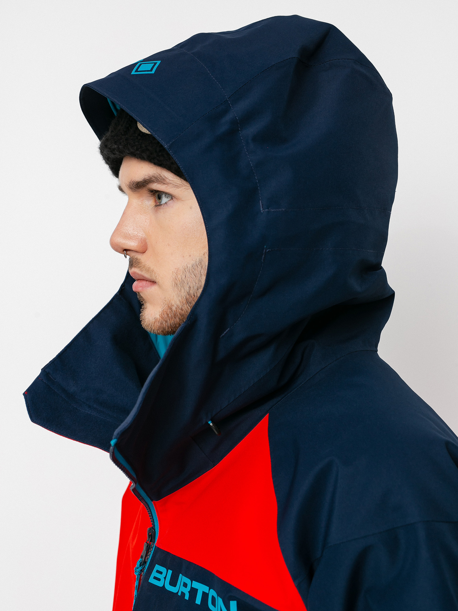 Pentru bărbați Geacă de snowboard Burton Gore Tex Radial Insulated (flame scarlet/dress blue)