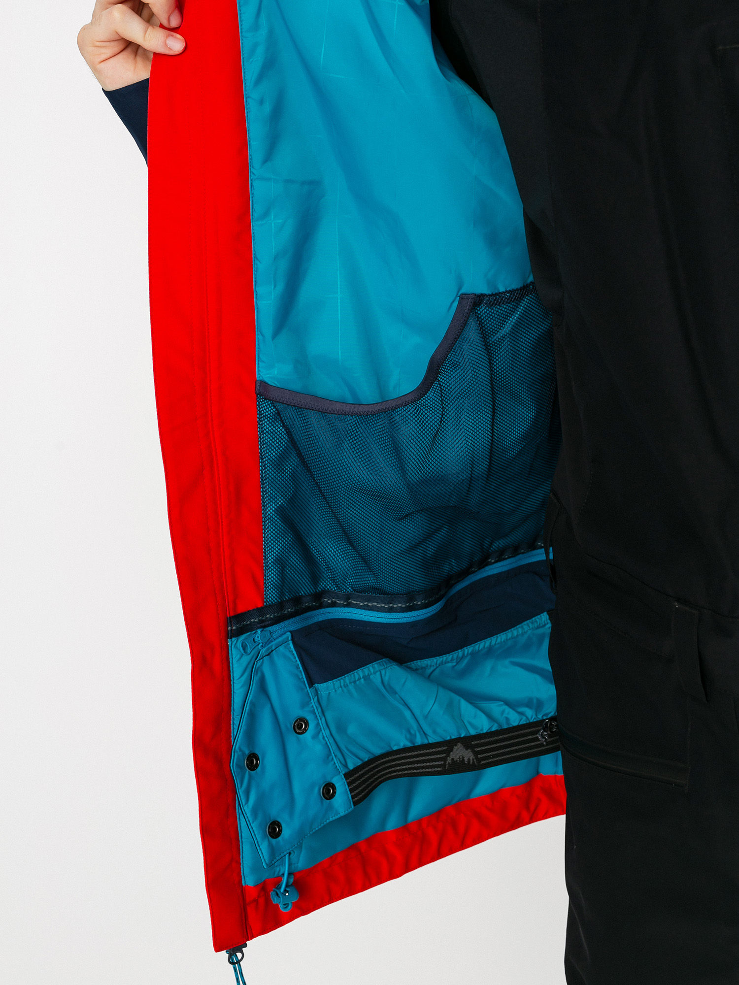 Pentru bărbați Geacă de snowboard Burton Gore Tex Radial Insulated (flame scarlet/dress blue)