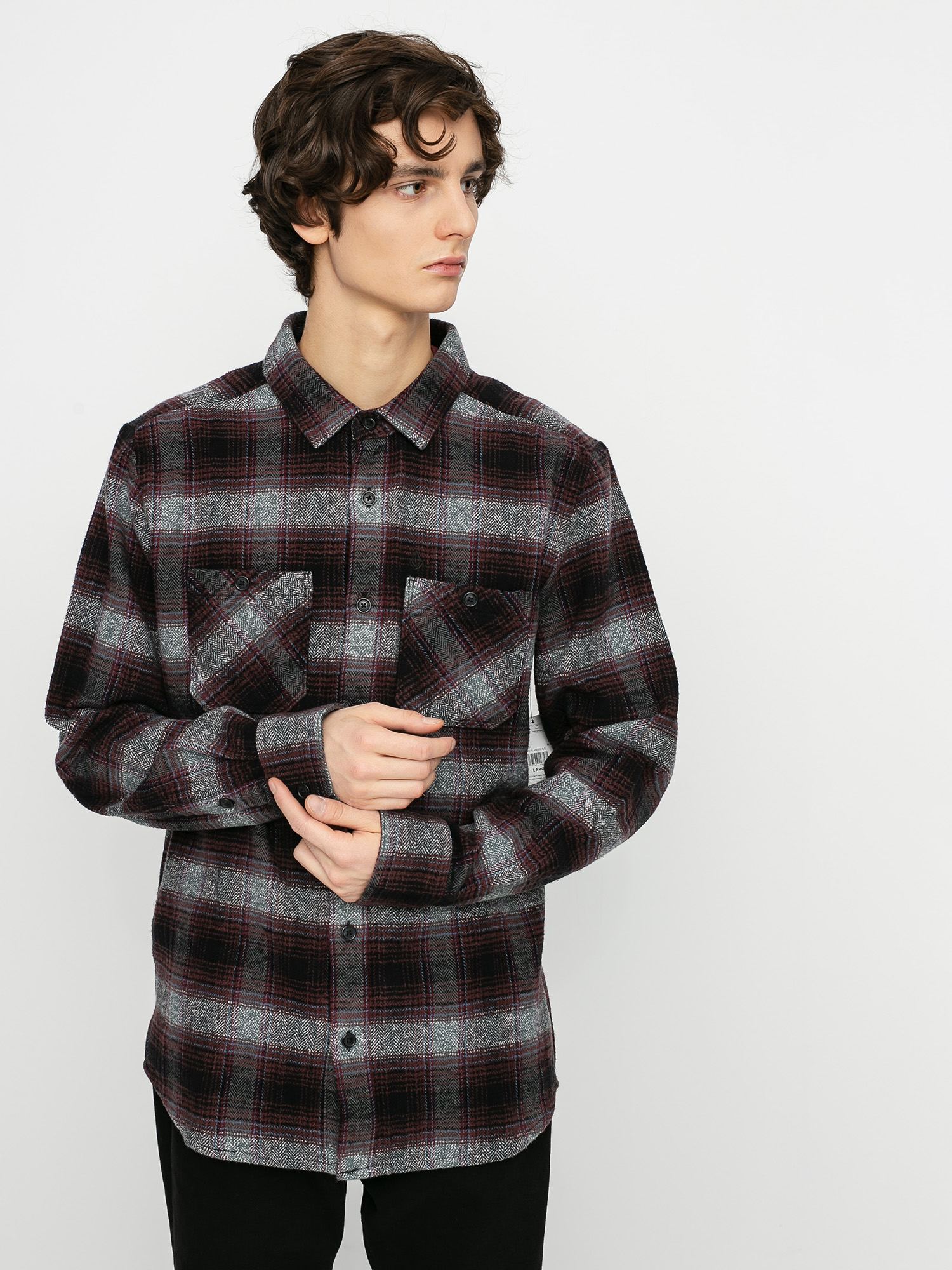 Cămașă Volcom Quintin Flannel Ls (black)