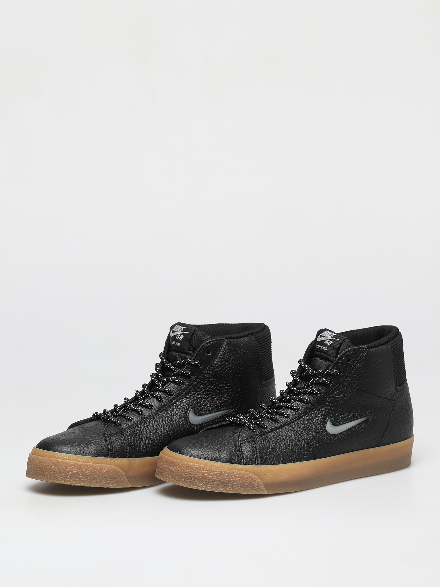 Nike SB Pantofi Zoom Blazer Mid Premium (black/white black gum light brown)