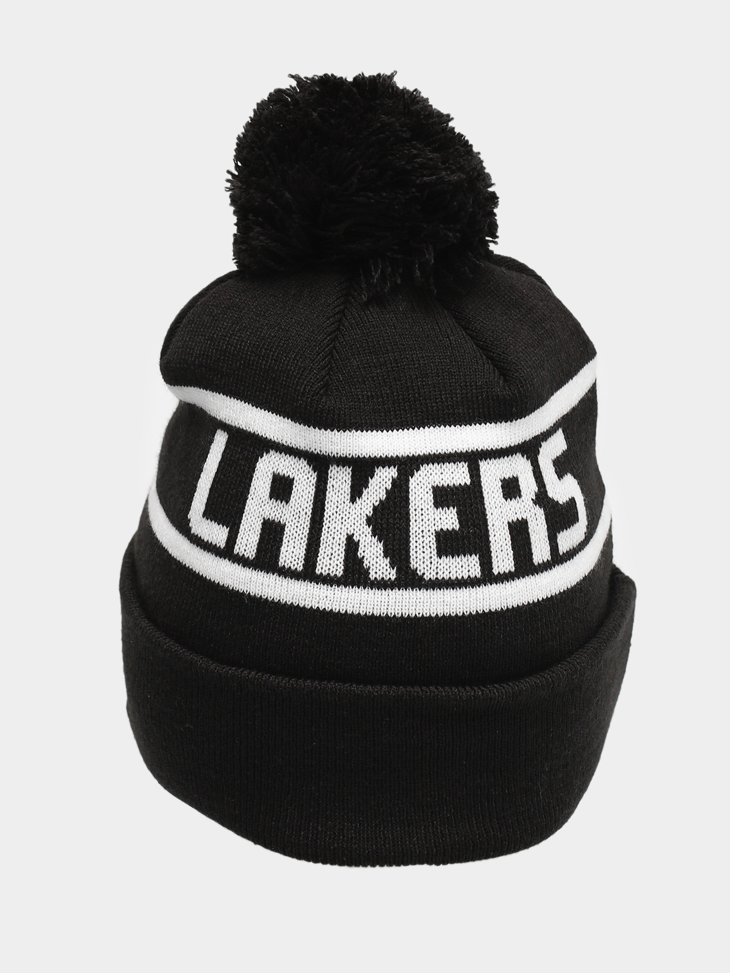 New Era Căciulă Team Jake Bobble Los Angeles Lakers Cuff Knit (black)