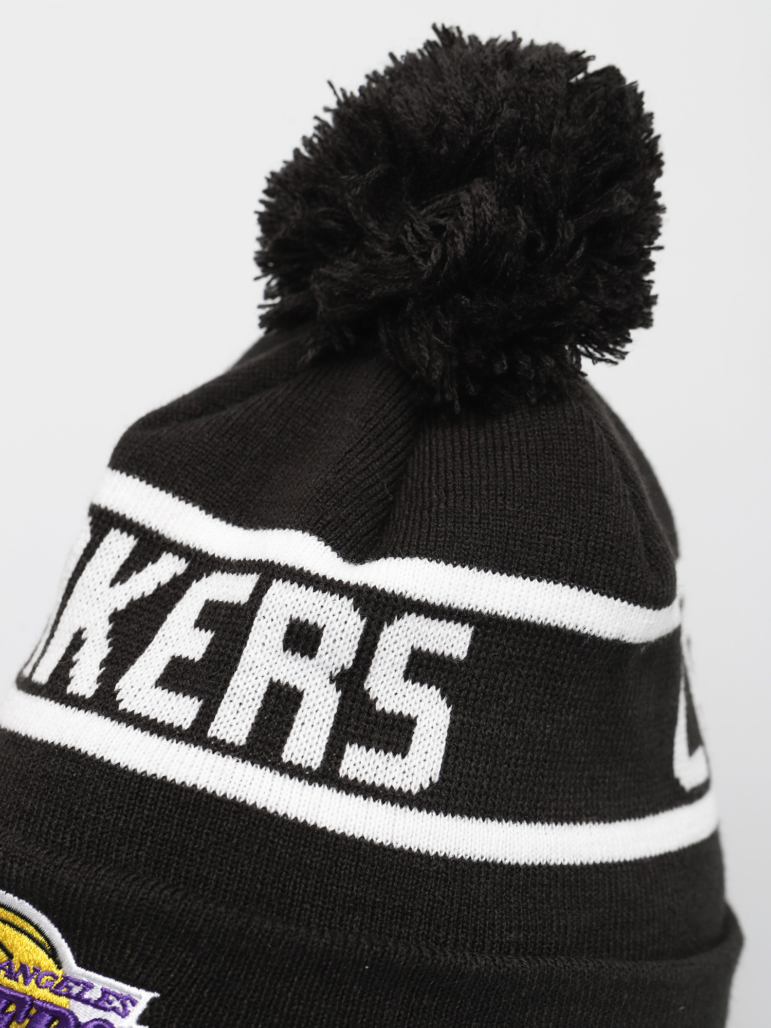 New Era Căciulă Team Jake Bobble Los Angeles Lakers Cuff Knit (black)