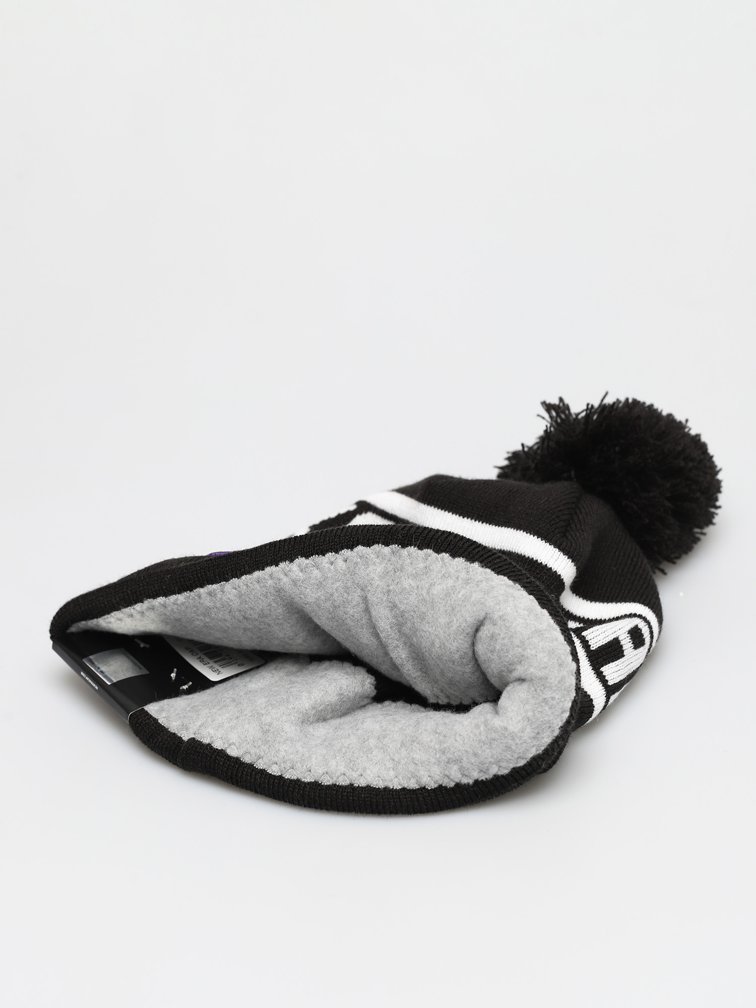 New Era Căciulă Team Jake Bobble Los Angeles Lakers Cuff Knit (black)