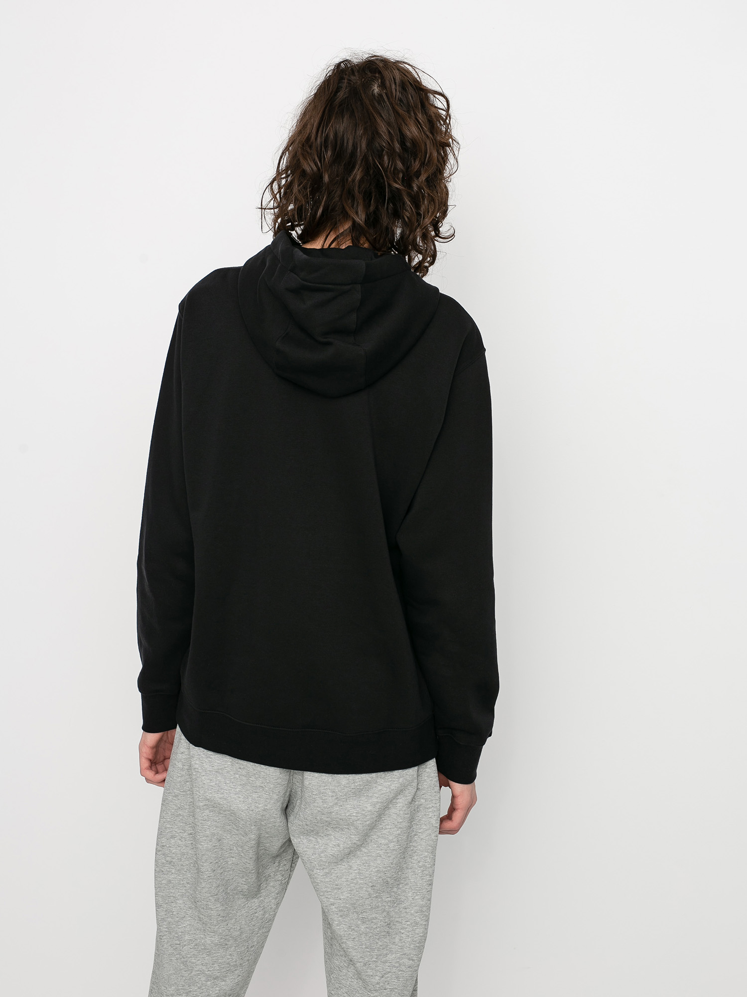 Nike Hanorac cu glugă Club Hoodie Po Bb HD (black/black/white)