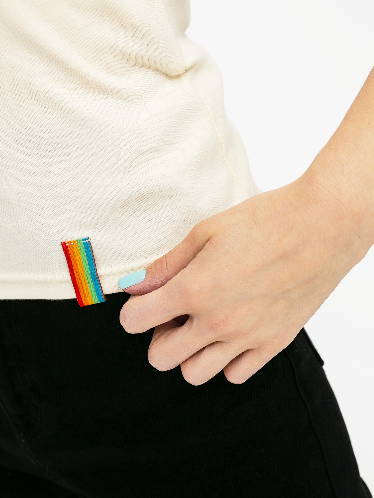 Tricou Local Heroes X Polaroid Ribbon Heart Slim Wmn (cream)