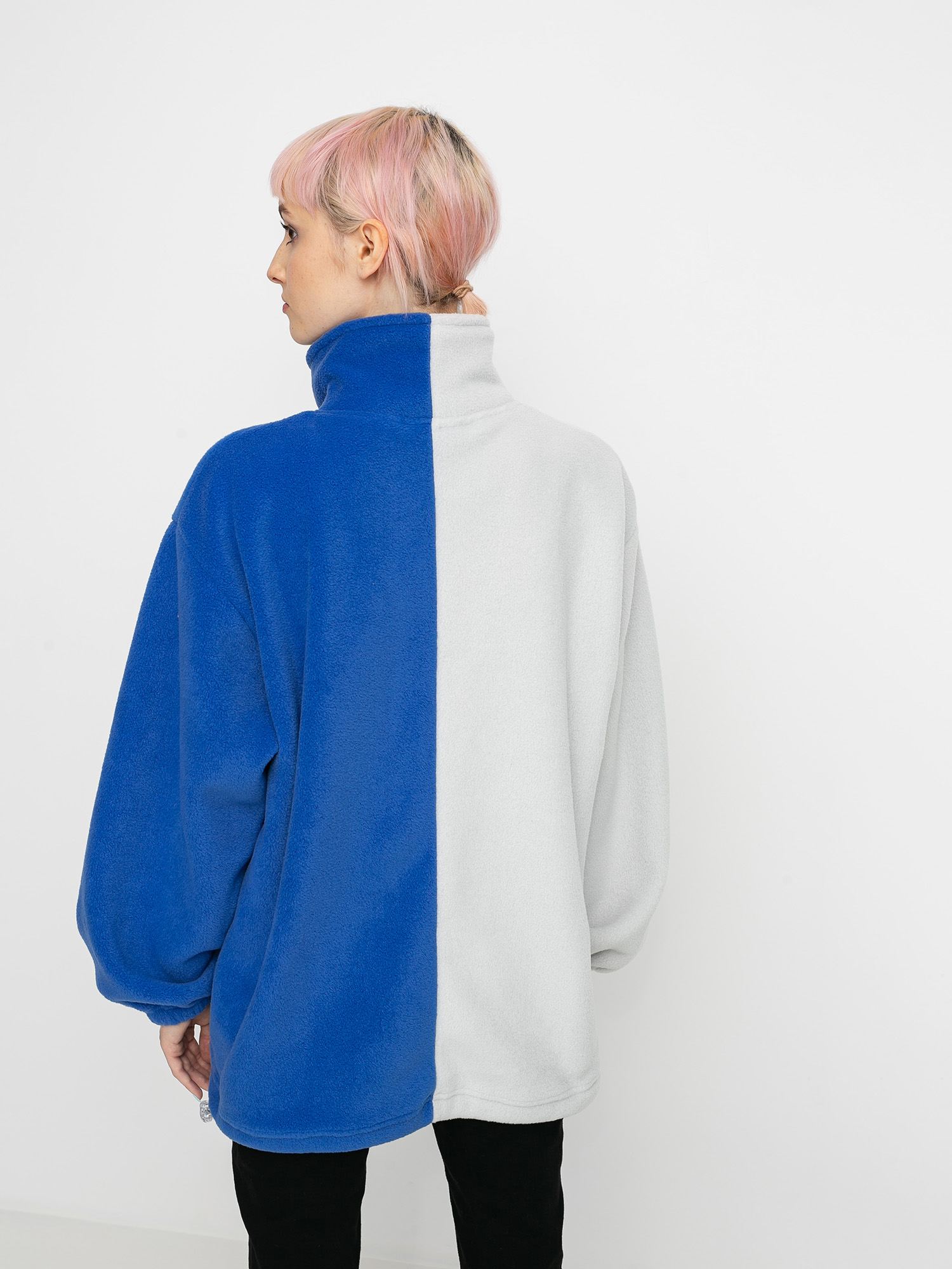 Pentru femei Local Heroes Hanorac din fleece X oid Ideal Fleece Zip Up (grey/blue)