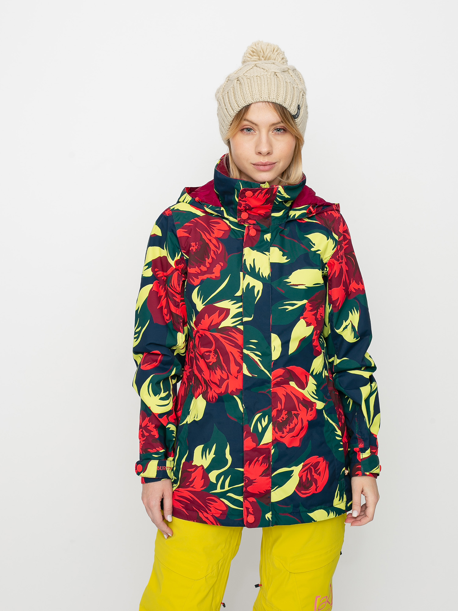 Geacă de snowboard Burton Jet Set Wmn - multicolor (hibiscus pink