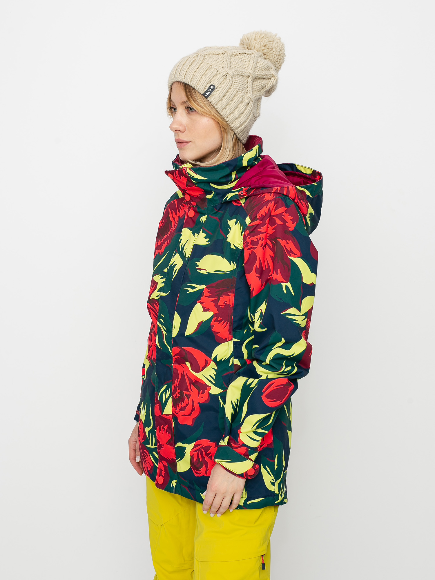 Geacă de snowboard Burton Jet Set Wmn - multicolor (hibiscus pink