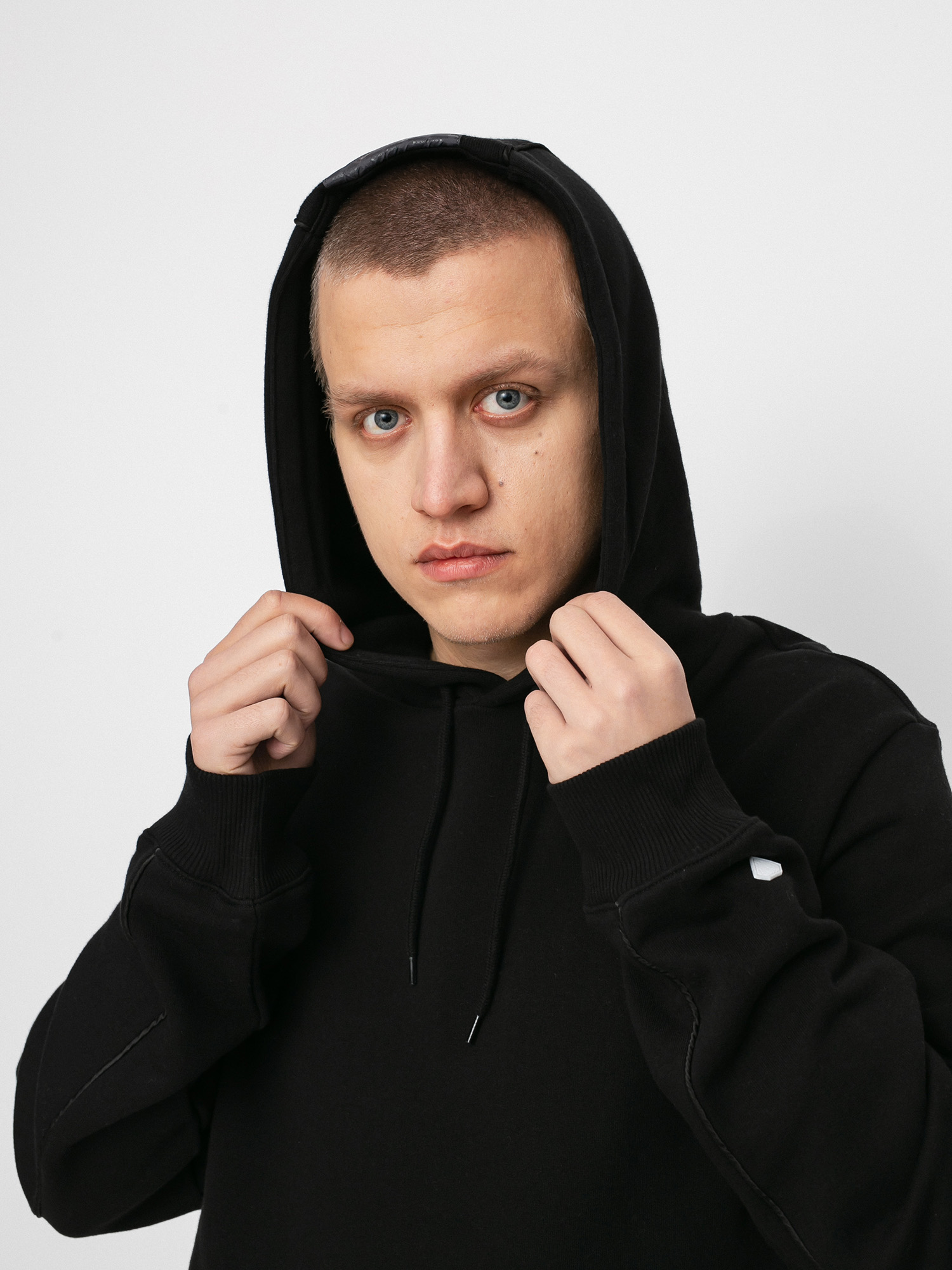 Hanorac cu glugă Diamond Supply Co. Checkered Cross HD (black)