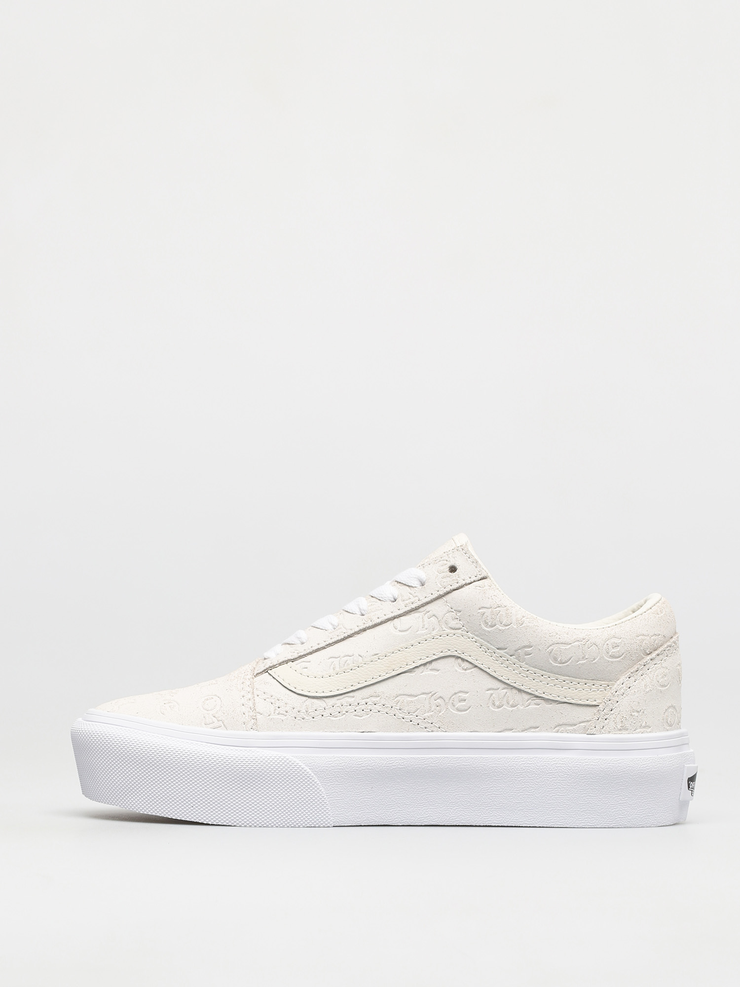 Pantofi Vans Old Skool Platform (deboss otw marshmallow/marshmallow)