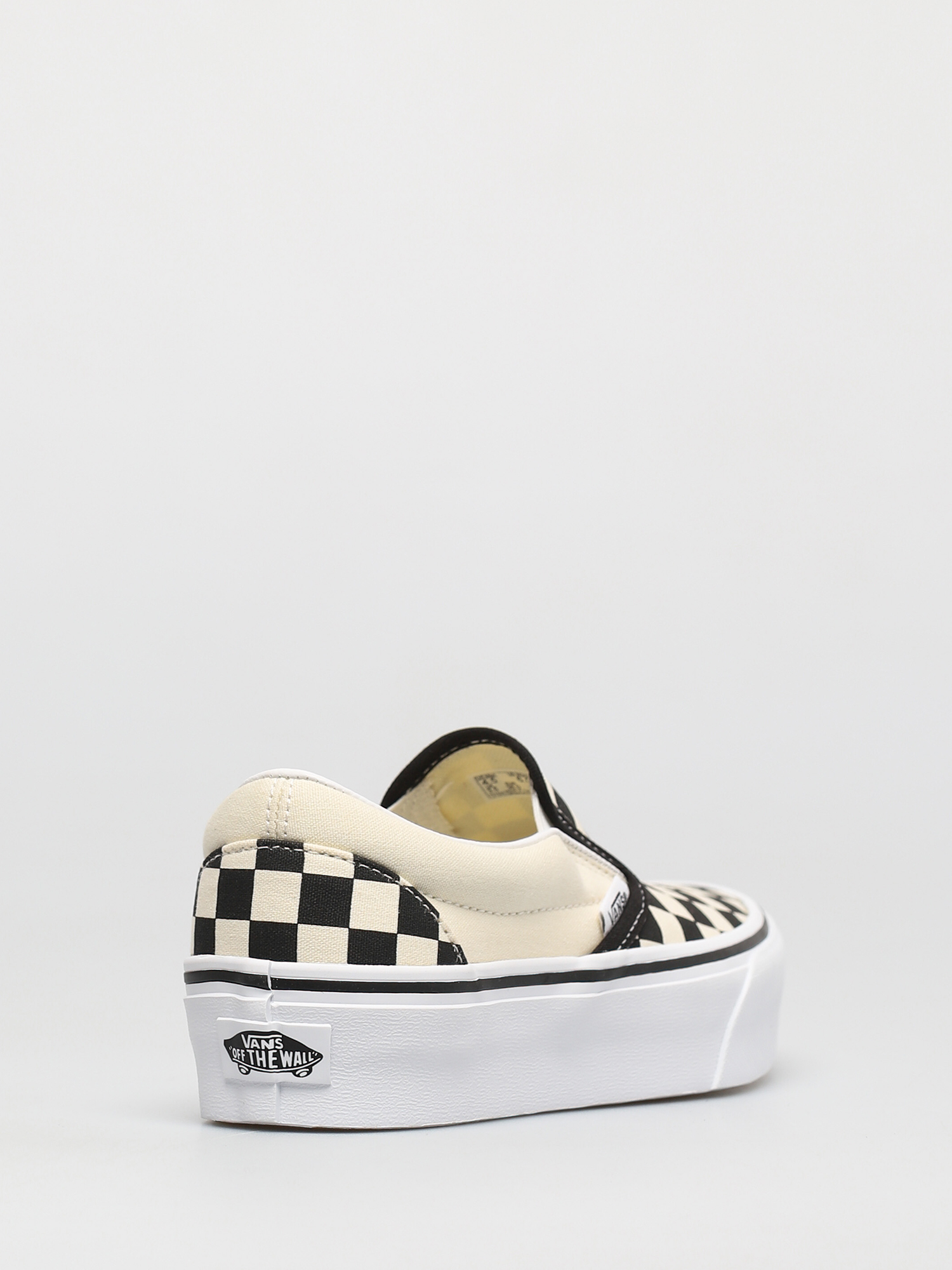 Pantofi Vans Classic Slip On Platform (blk whtchckerboard/wht)