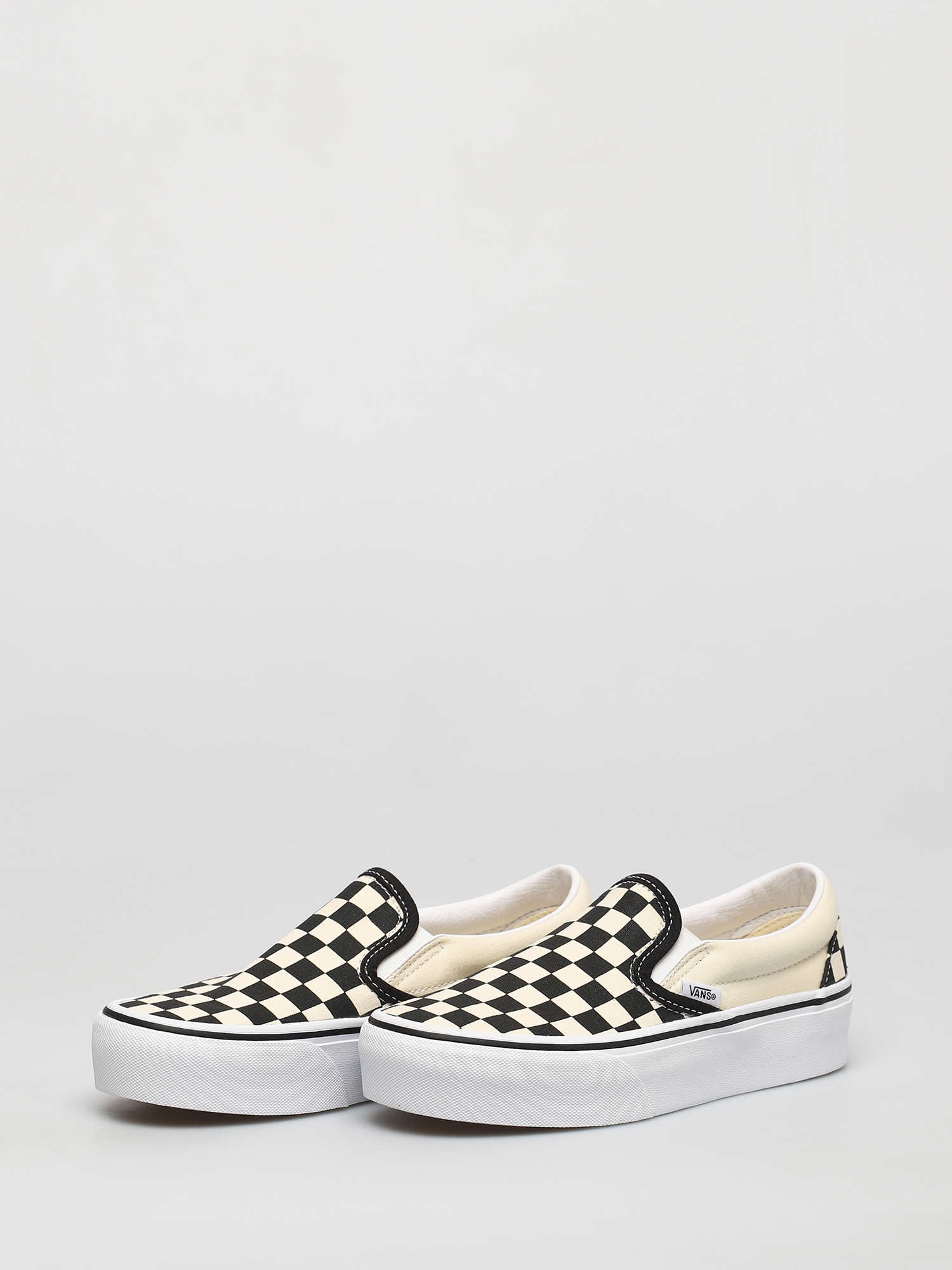 Pantofi Vans Classic Slip On Platform (blk whtchckerboard/wht)