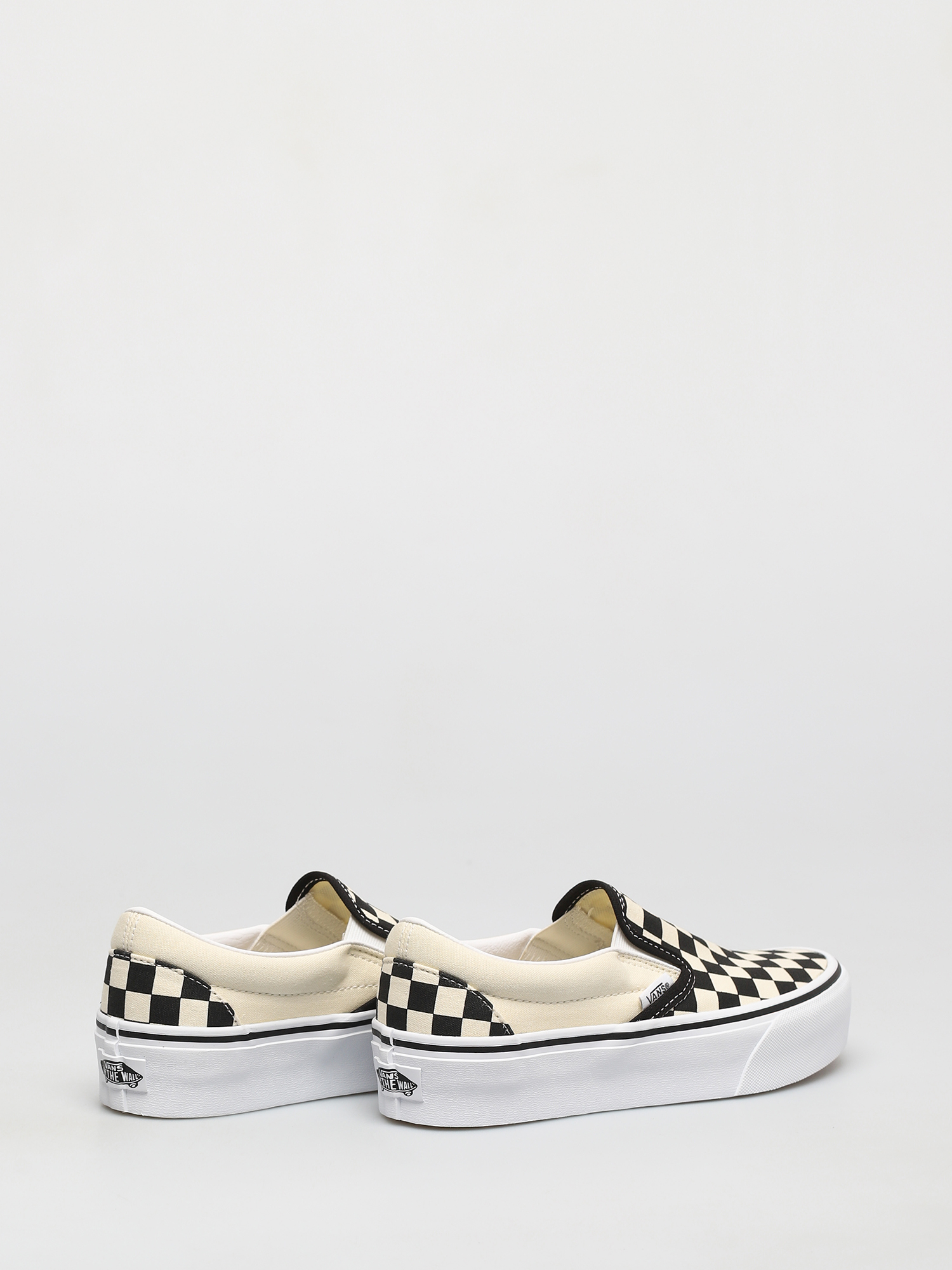 Pantofi Vans Classic Slip On Platform (blk whtchckerboard/wht)
