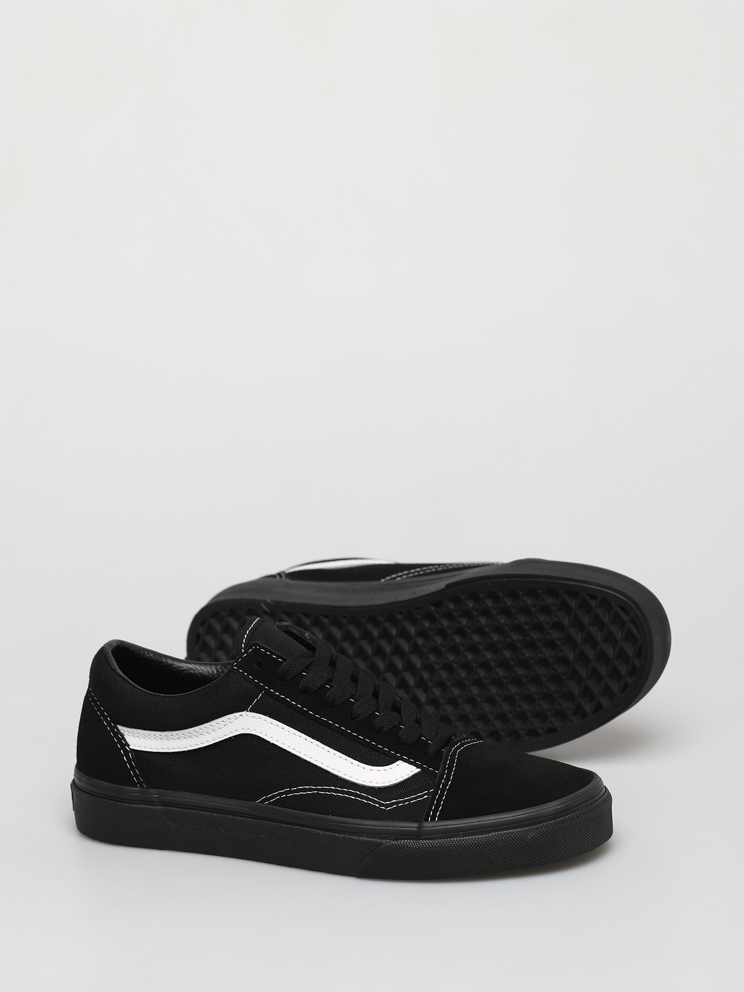 Pantofi Vans Old Skool (suede/canvas black/black/true white)