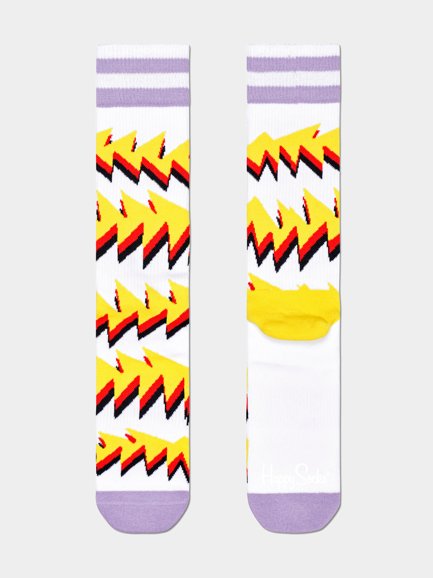 Șosete Happy Socks Rock Stripe (white/yellow)