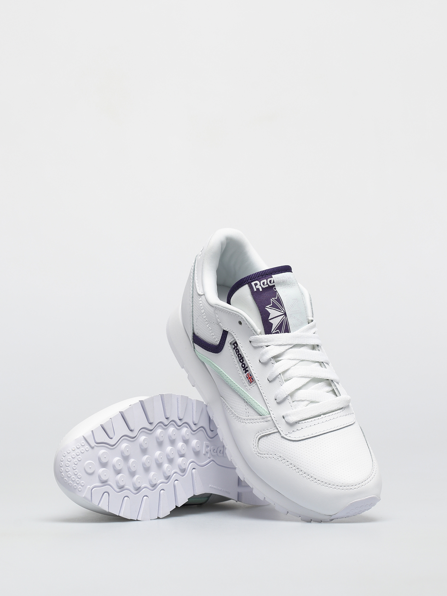 Pantofi Reebok Cl Lthr Wmn (cblack/carbon/vecred)