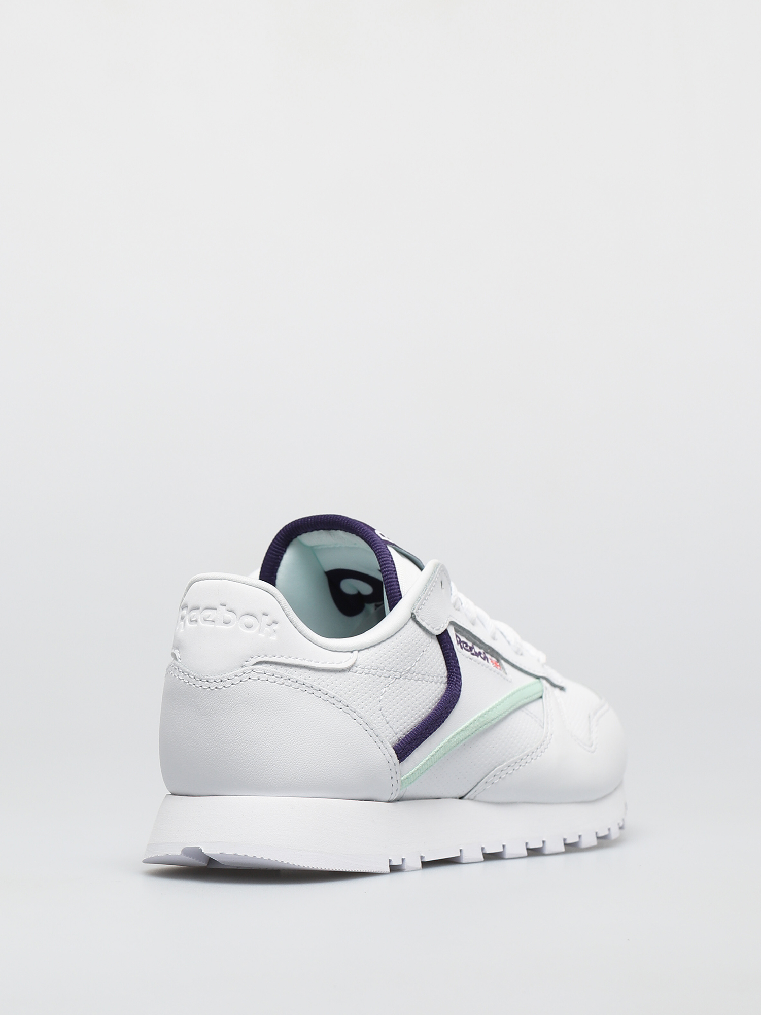 Pantofi Reebok Cl Lthr Wmn (cblack/carbon/vecred)