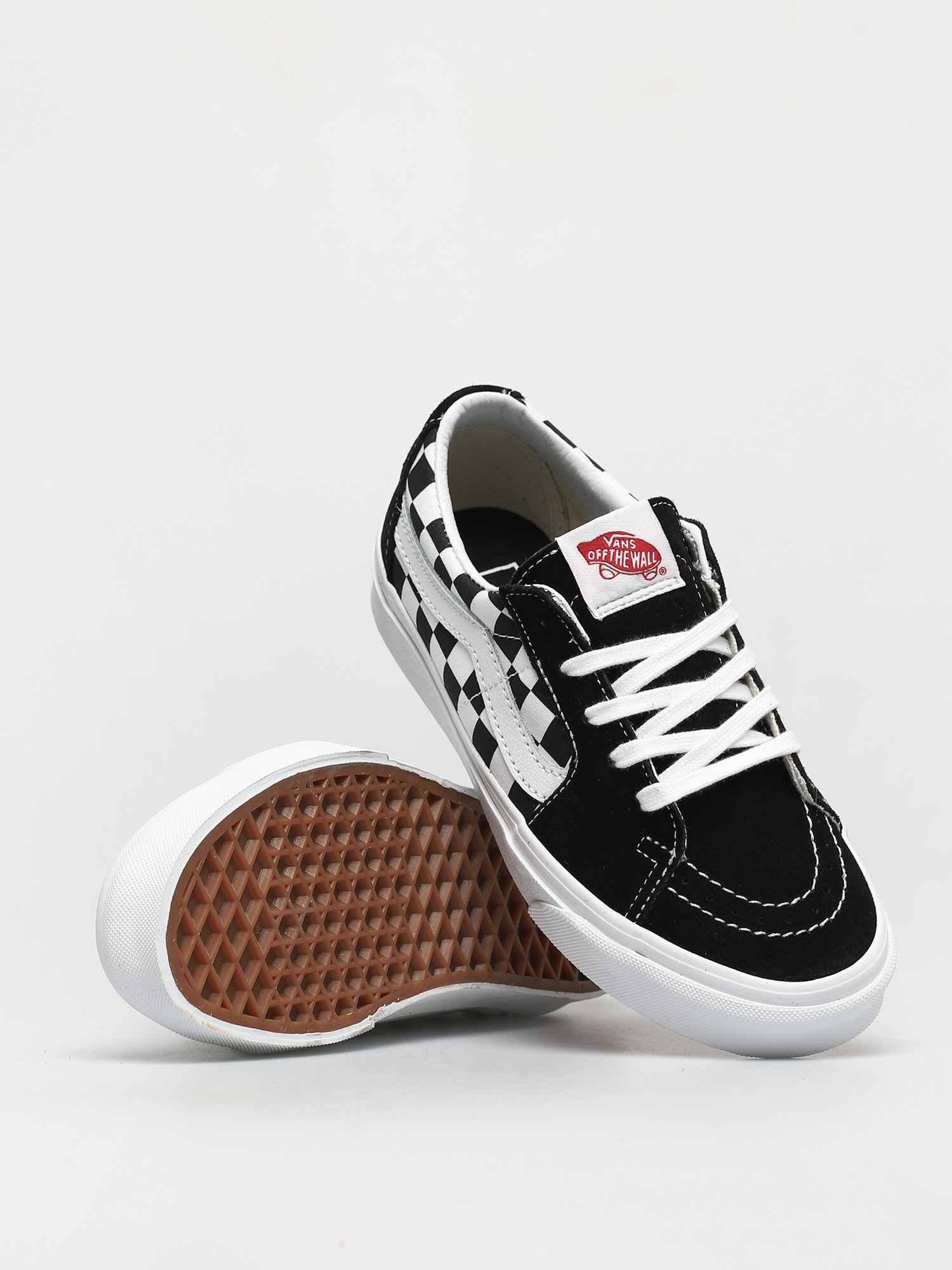 Pantofi Vans Sk8 Low (canvas/suede black/checkerboard)