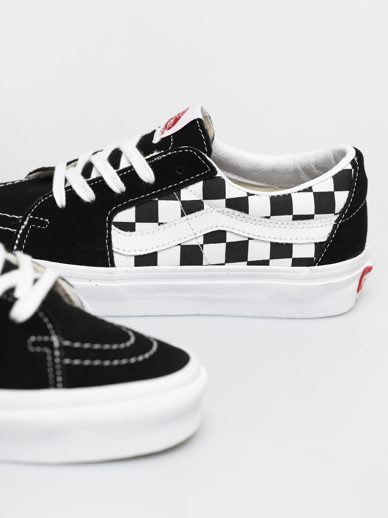 Pantofi Vans Sk8 Low (canvas/suede black/checkerboard)