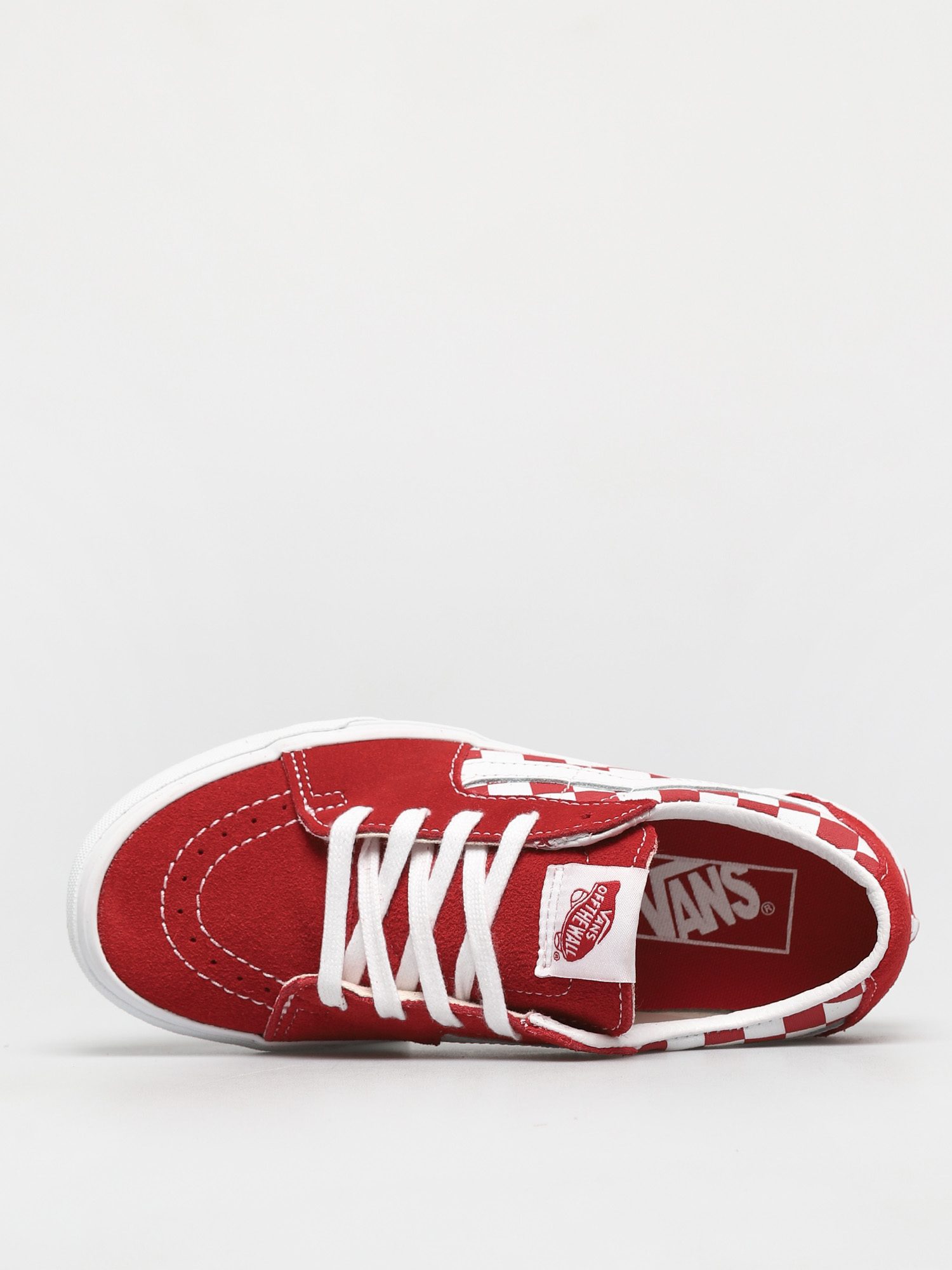 Pantofi Vans Sk8 Low (canvas/suede racing red/checkerboard)