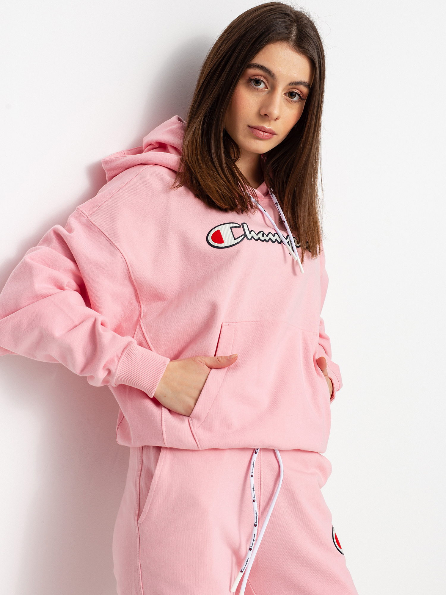 Hanorac cu glugă Champion Sweatshirt HD 112638 Wmn (cnp)