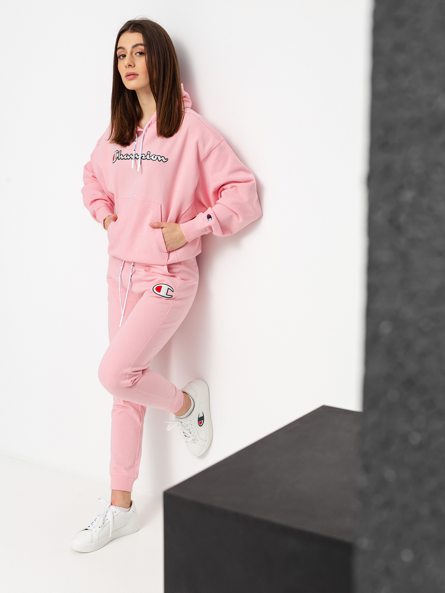 Hanorac cu glugă Champion Sweatshirt HD 112638 Wmn (cnp)