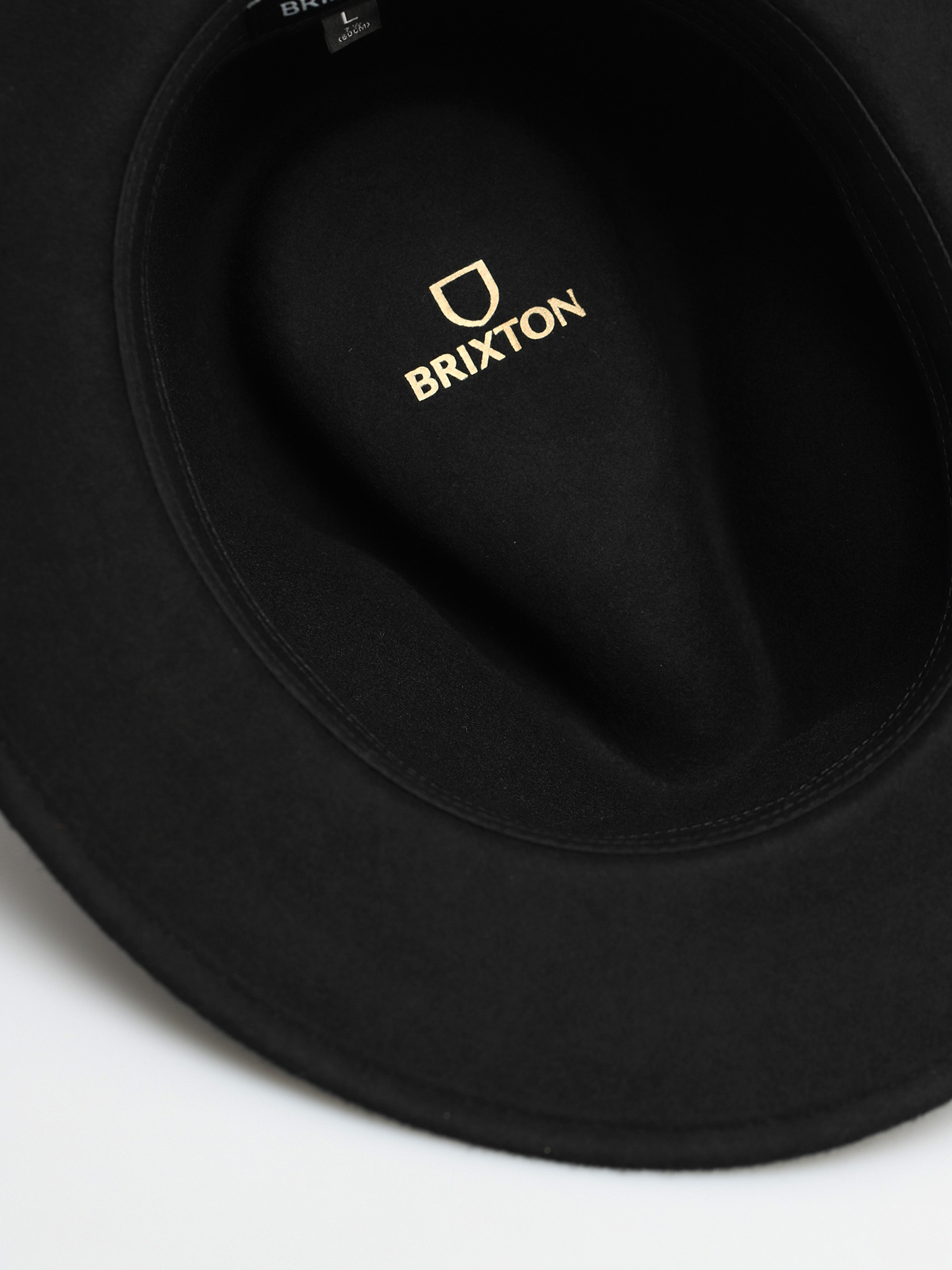 Pălărie Brixton Messer Packable Fedora (black/black)