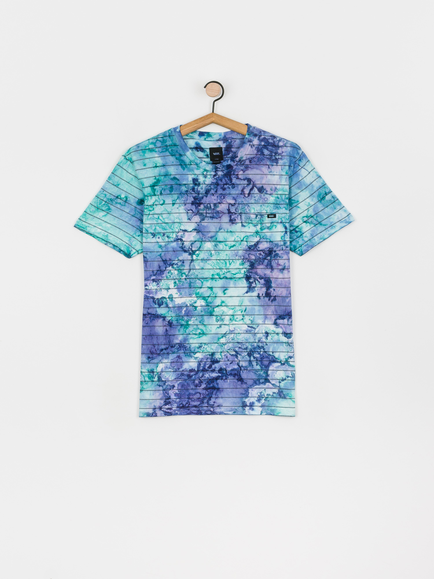 Tricou Vans Tie Dye Checkerstripe II (english lavender tie dye)