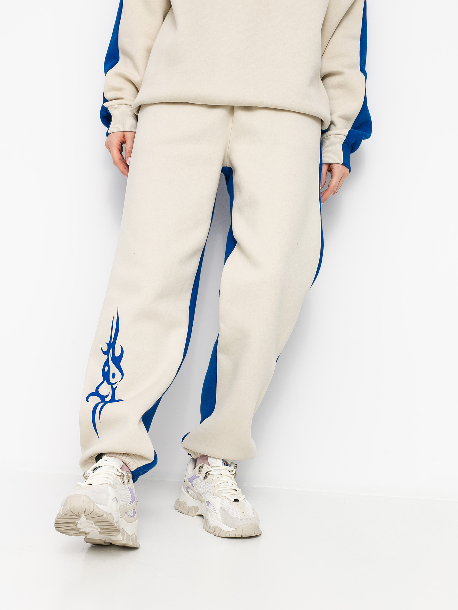 Pantaloni Local Heroes Lh Tribal Wmn (beige/blue)