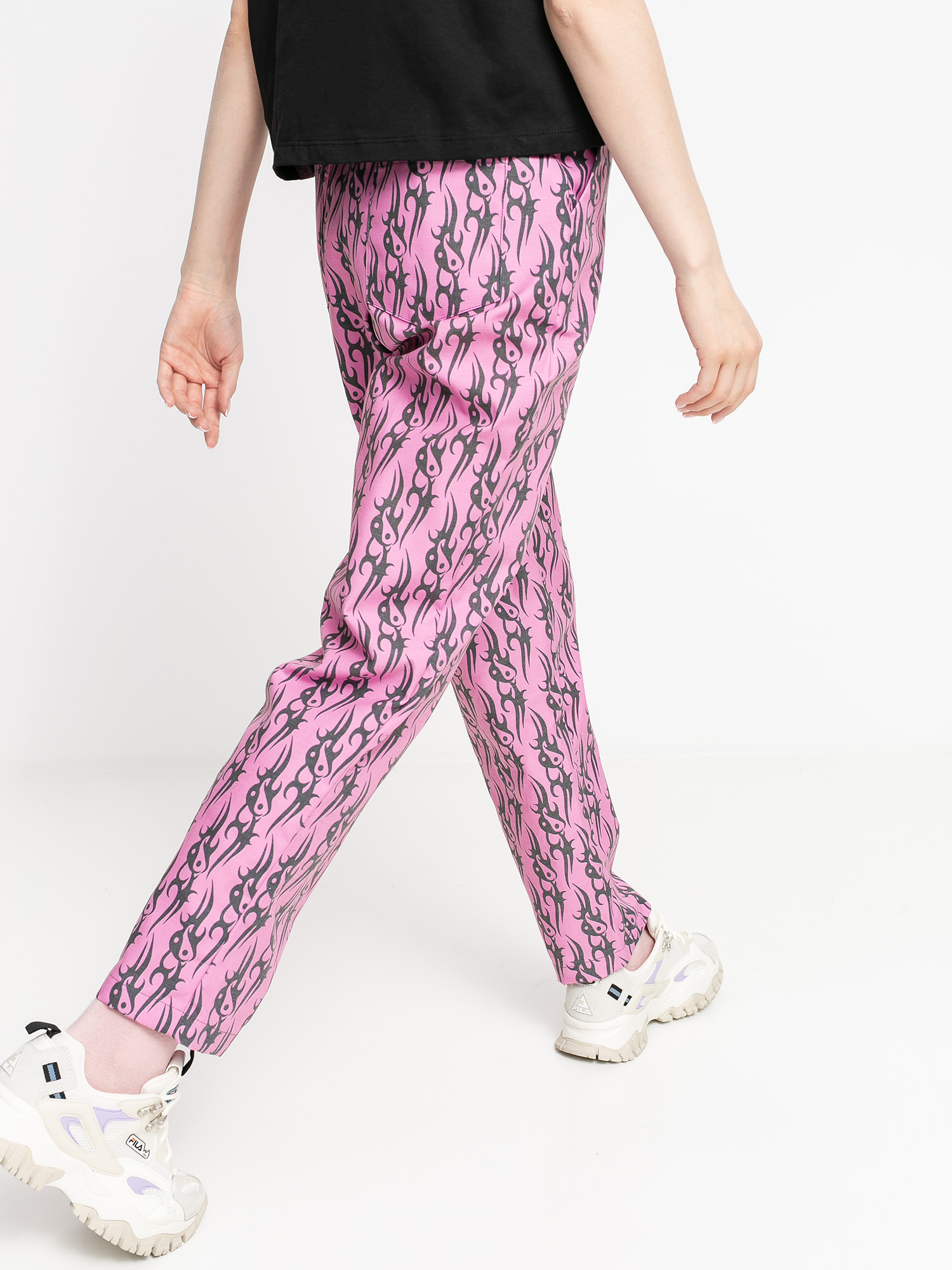 Pantaloni Local Heroes Tribal Love Wmn (pink/black)