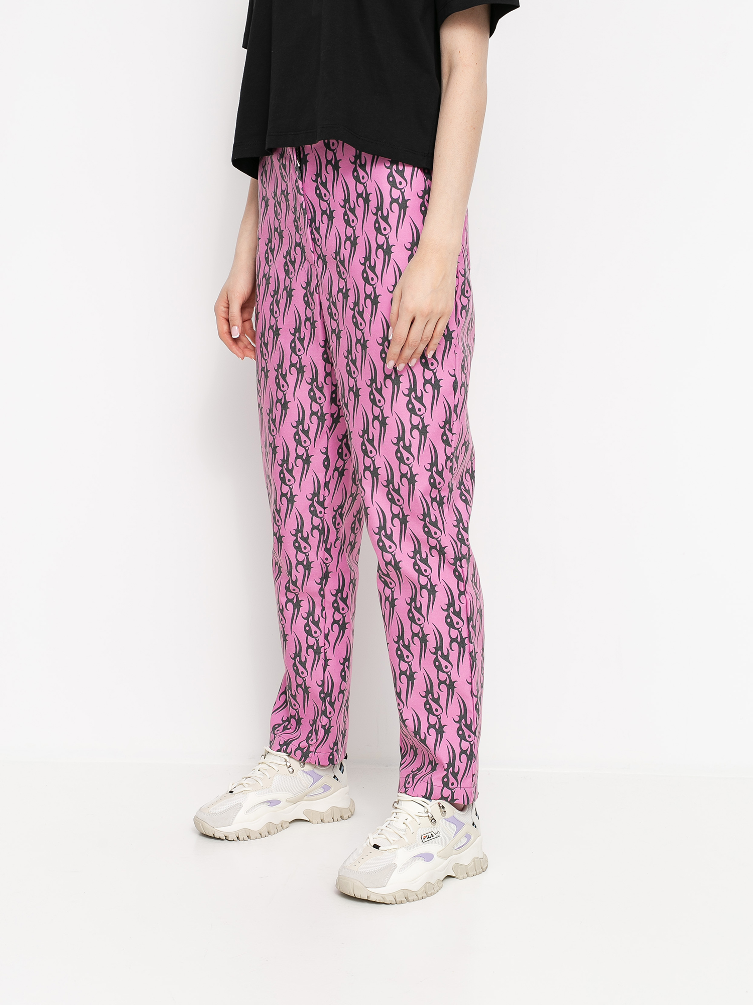 Pantaloni Local Heroes Tribal Love Wmn (pink/black)