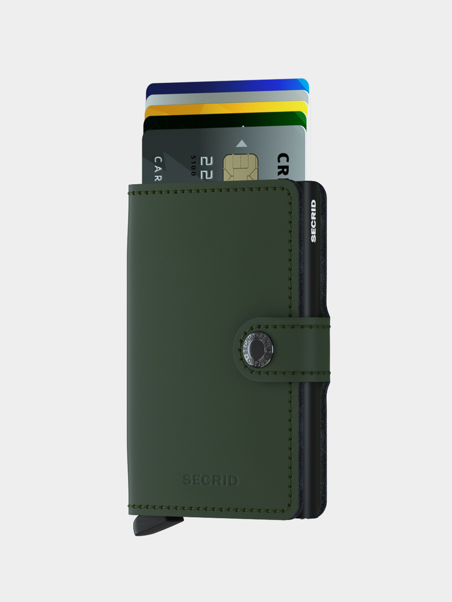 Portofel Secrid Miniwallet (matte green/black)