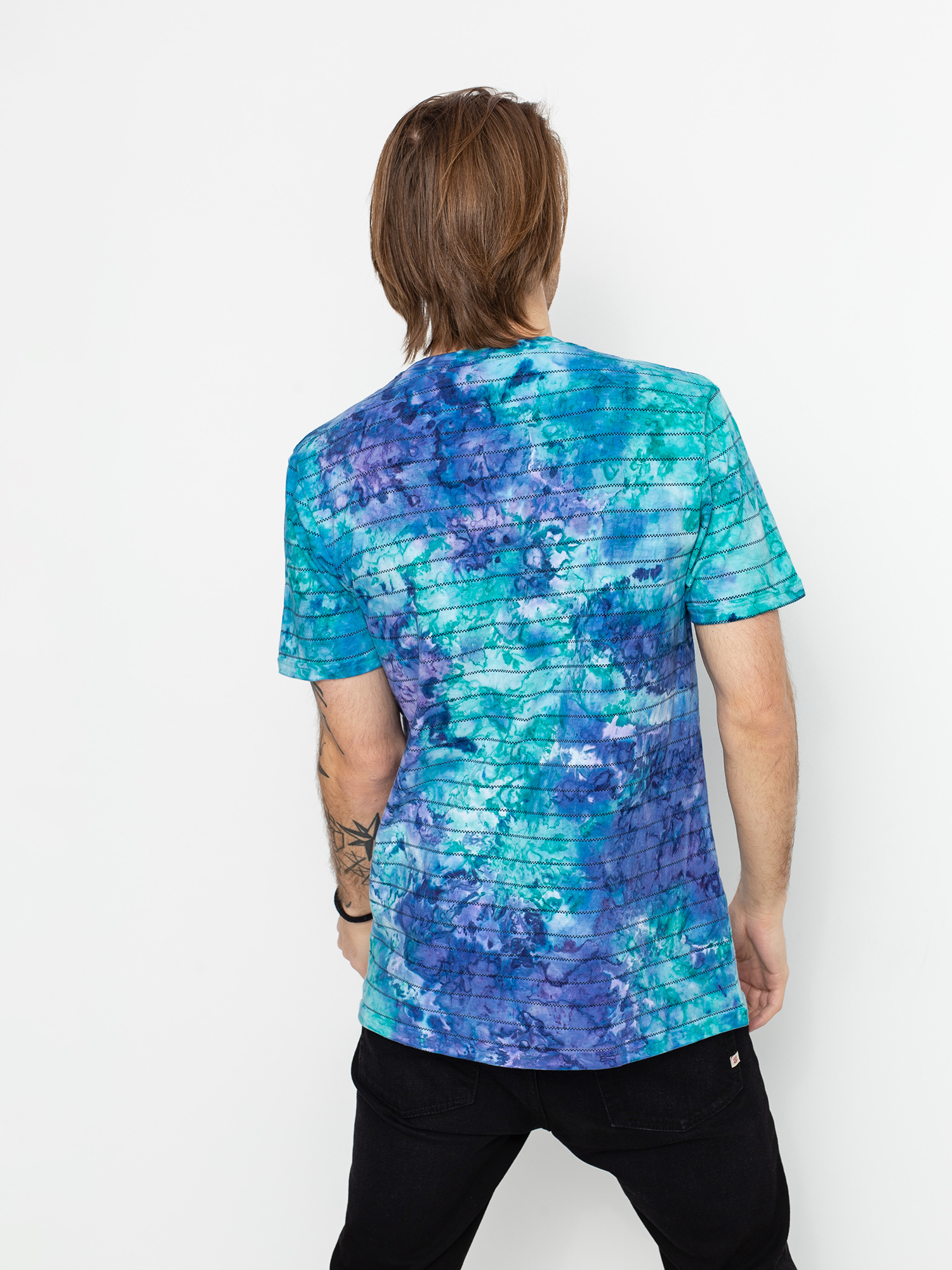 Tricou Vans Tie Dye Checkerstripe II (english lavender tie dye)