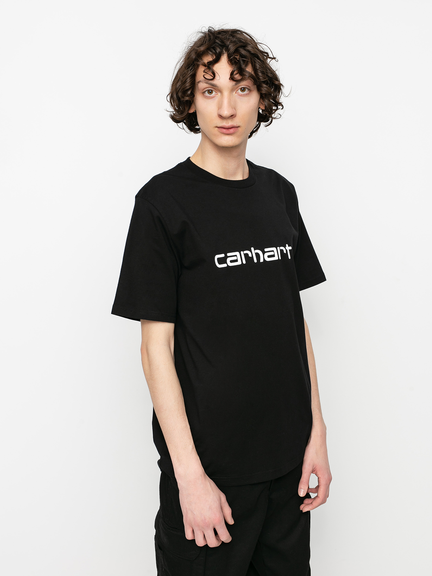 Tricou Carhartt WIP Script (black/white)