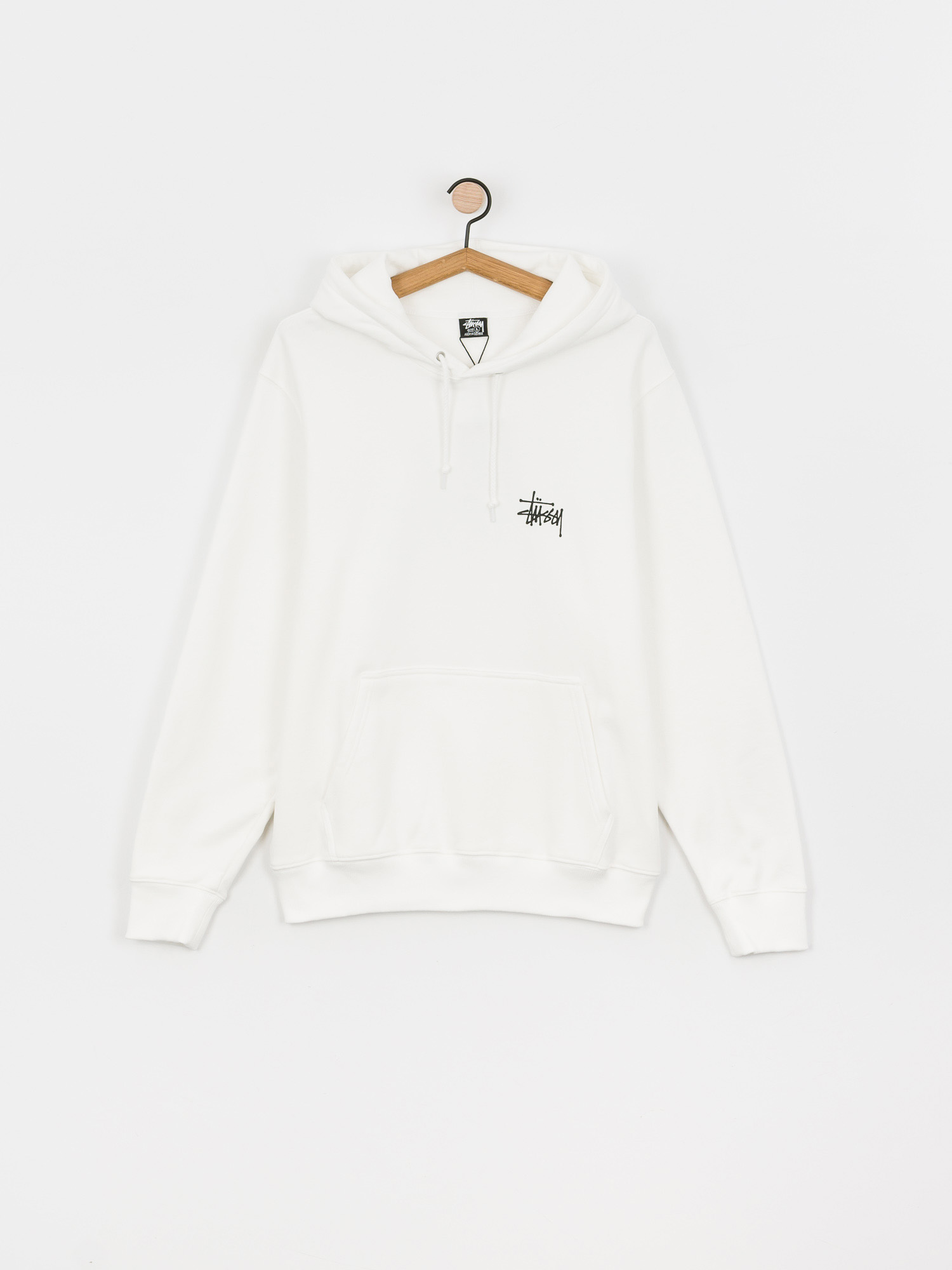 Stussy Hanorac cu glugă Basic HD (white)