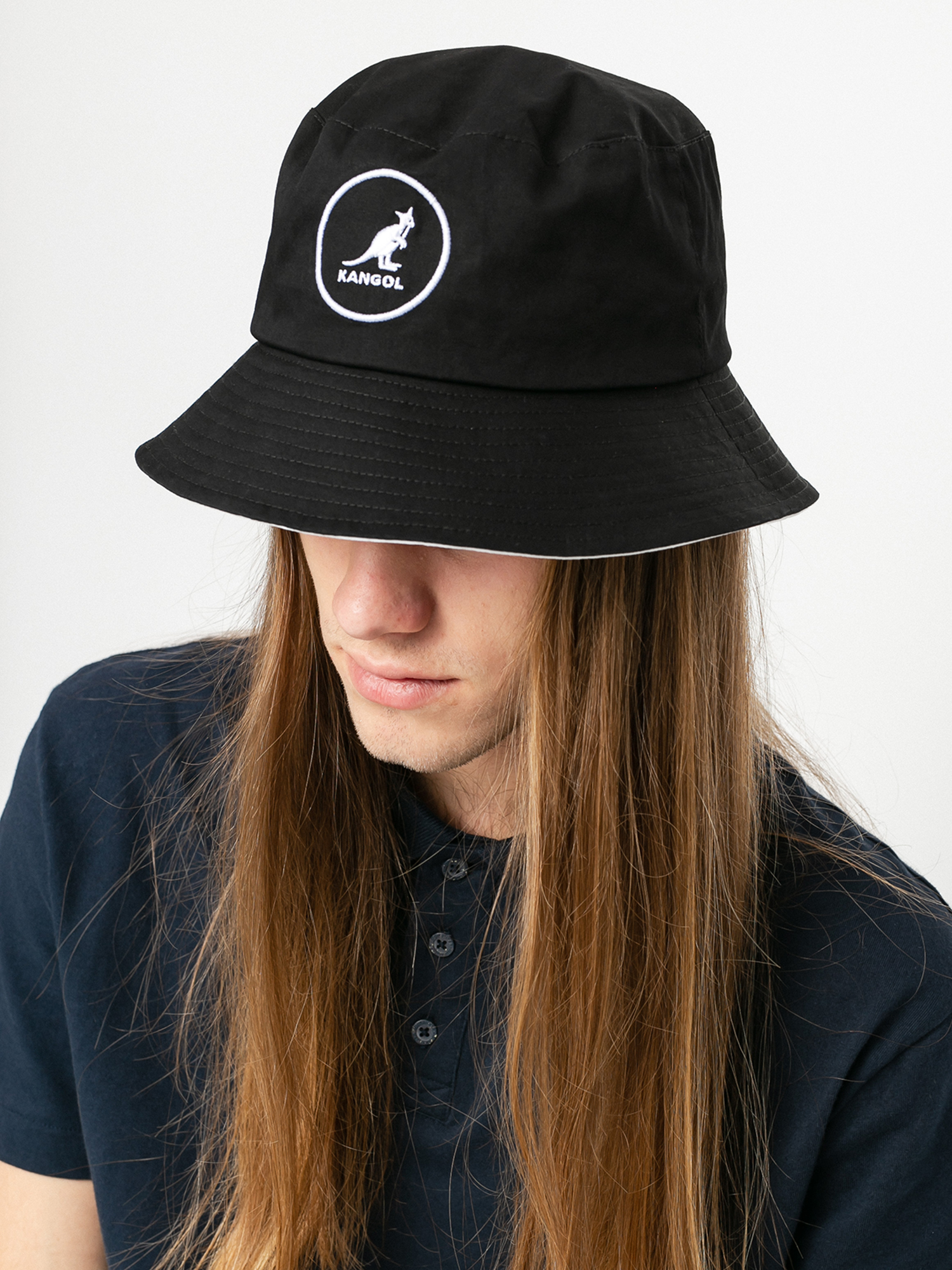 Pălărie Kangol Cotton Bucket (black)