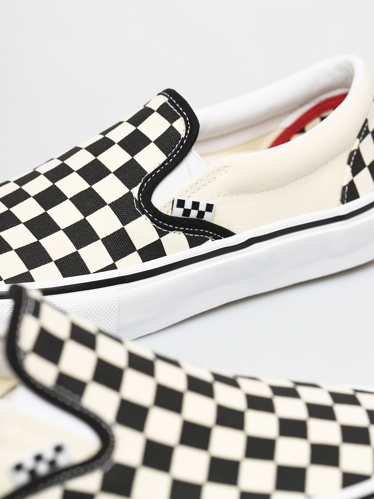 Pantofi Vans Skate Slip On (checkerboard black/off white)