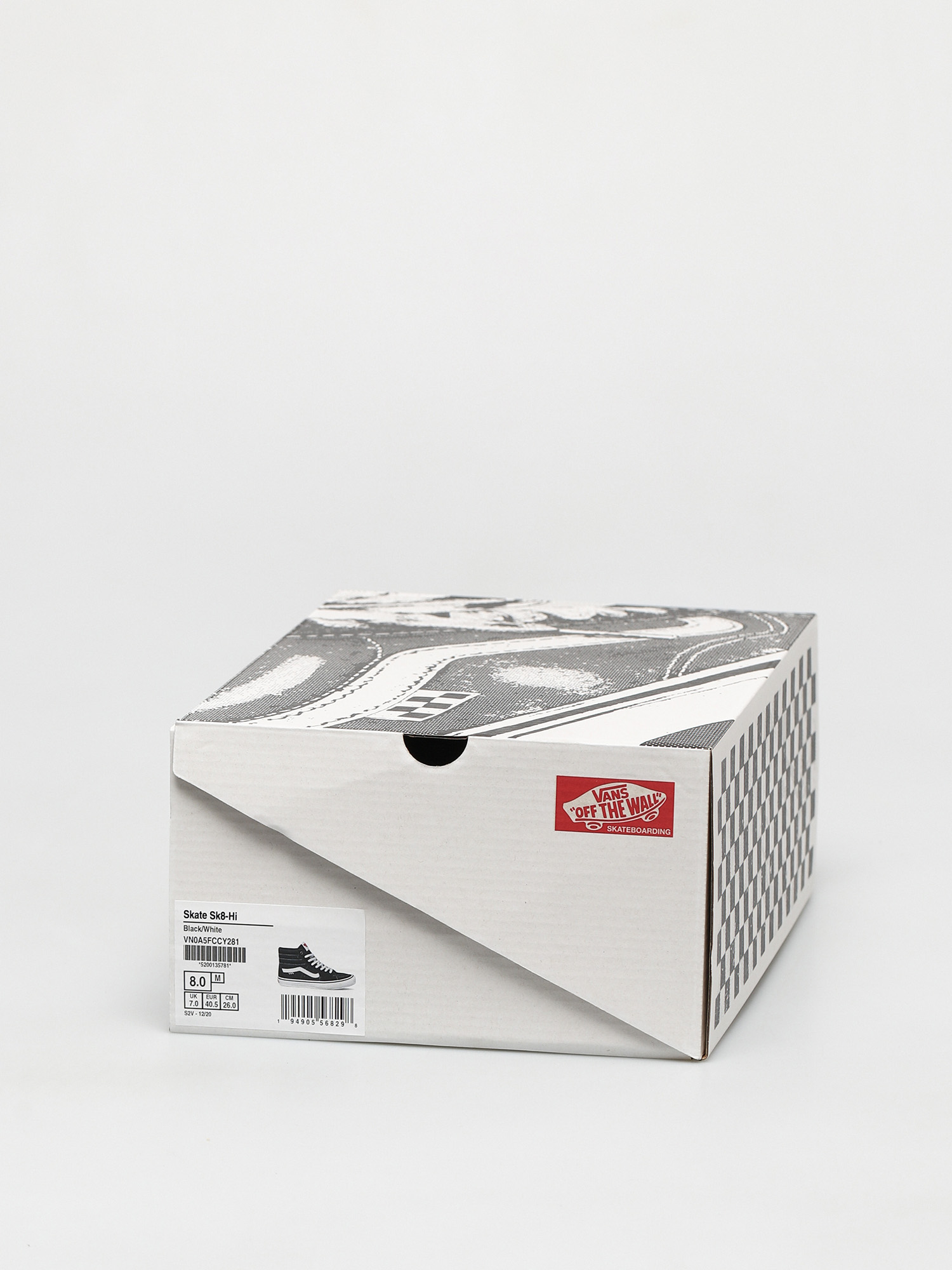 Pantofi Vans Skate Sk8 Hi (black/white)