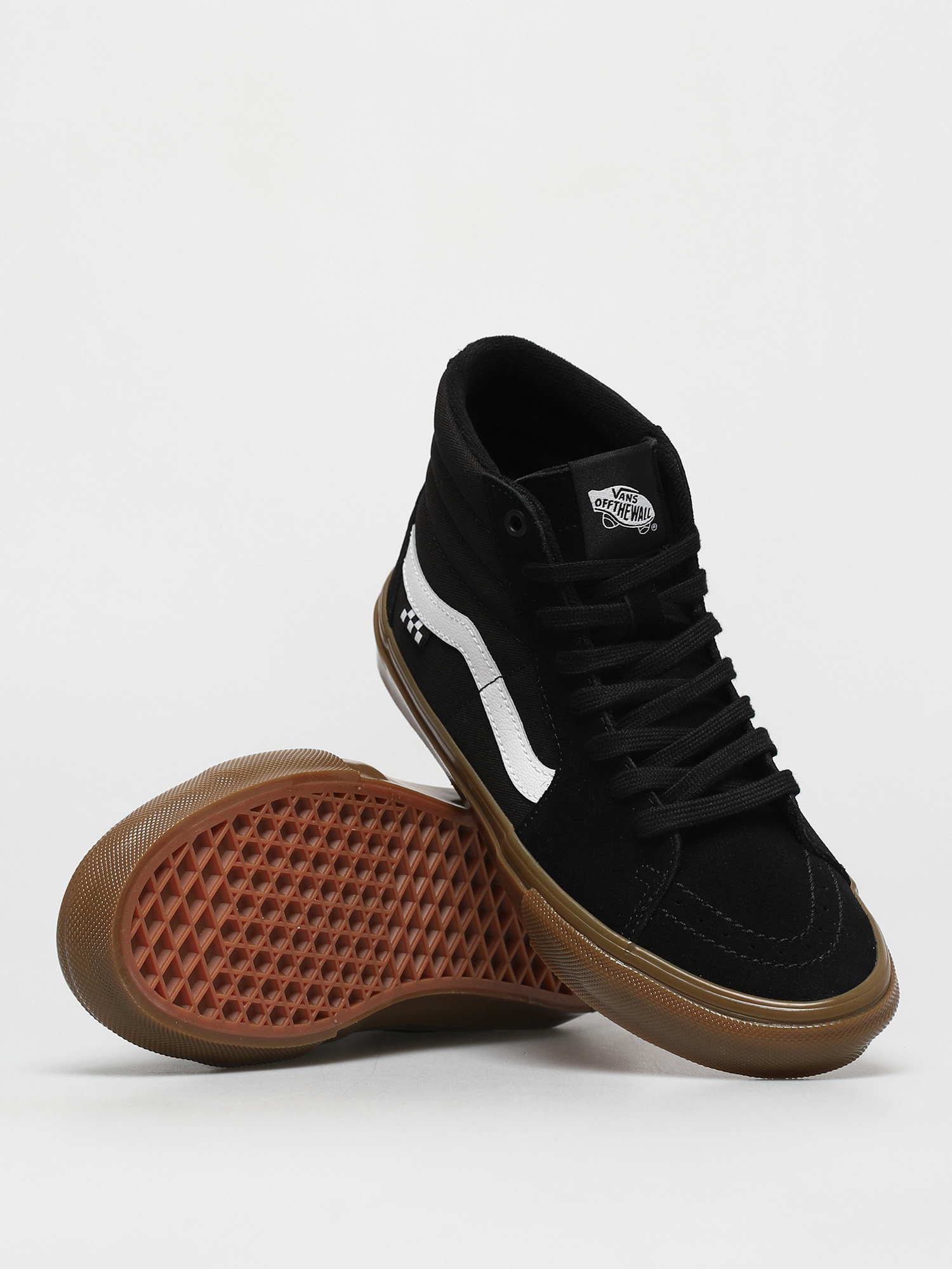 Pantofi Vans Skate Sk8 Hi (black/gum)